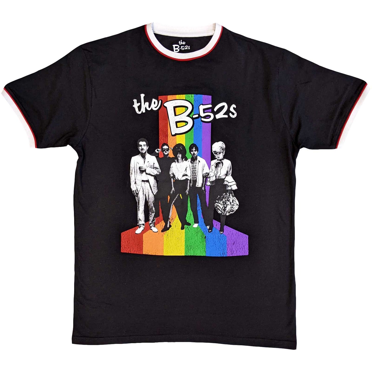 Een foto van een B52s Ringer T-Shirt