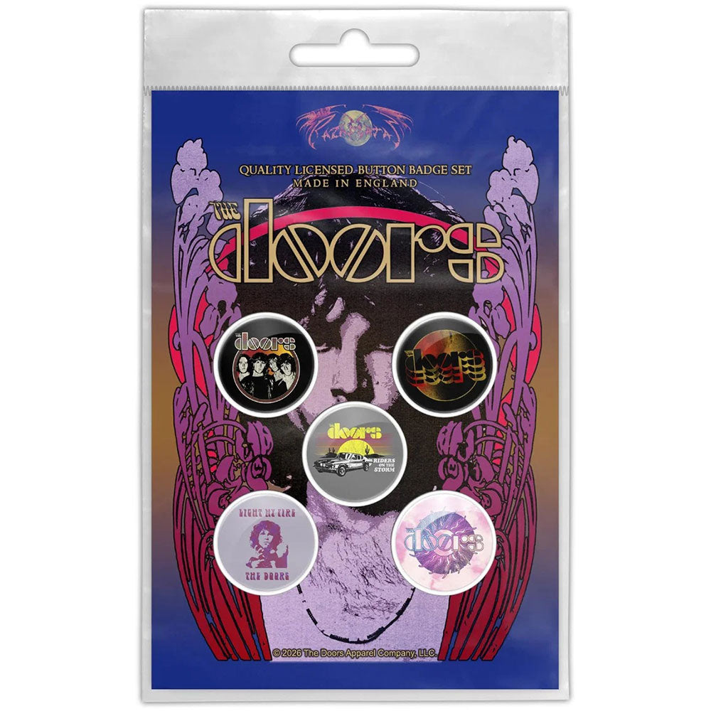 Een foto van een The Doors Speld Badge