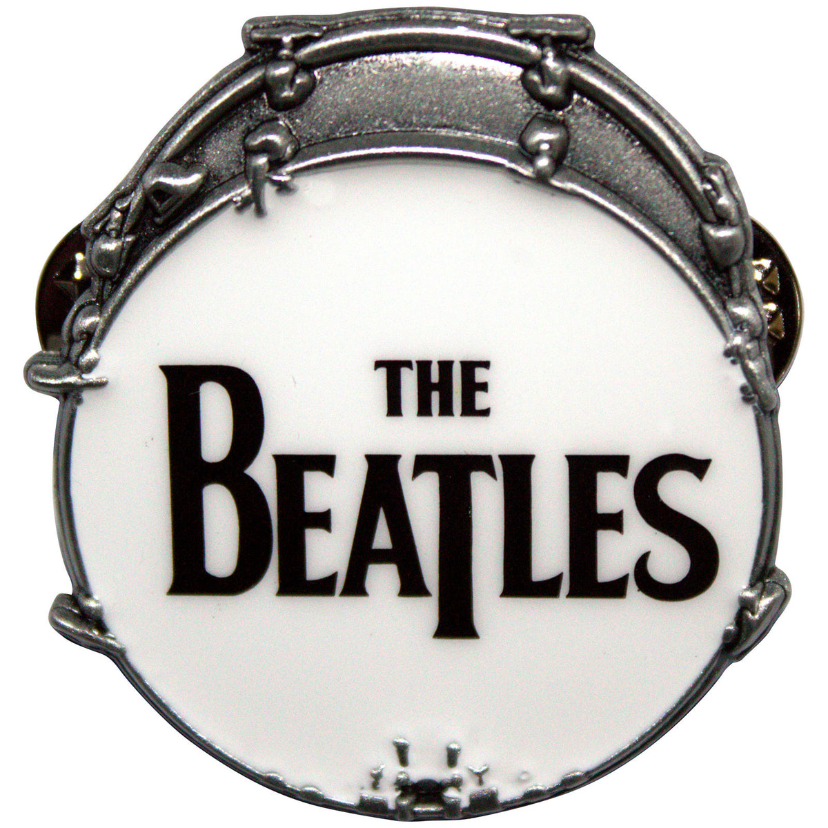 Een foto van een The Beatles Speld Badge