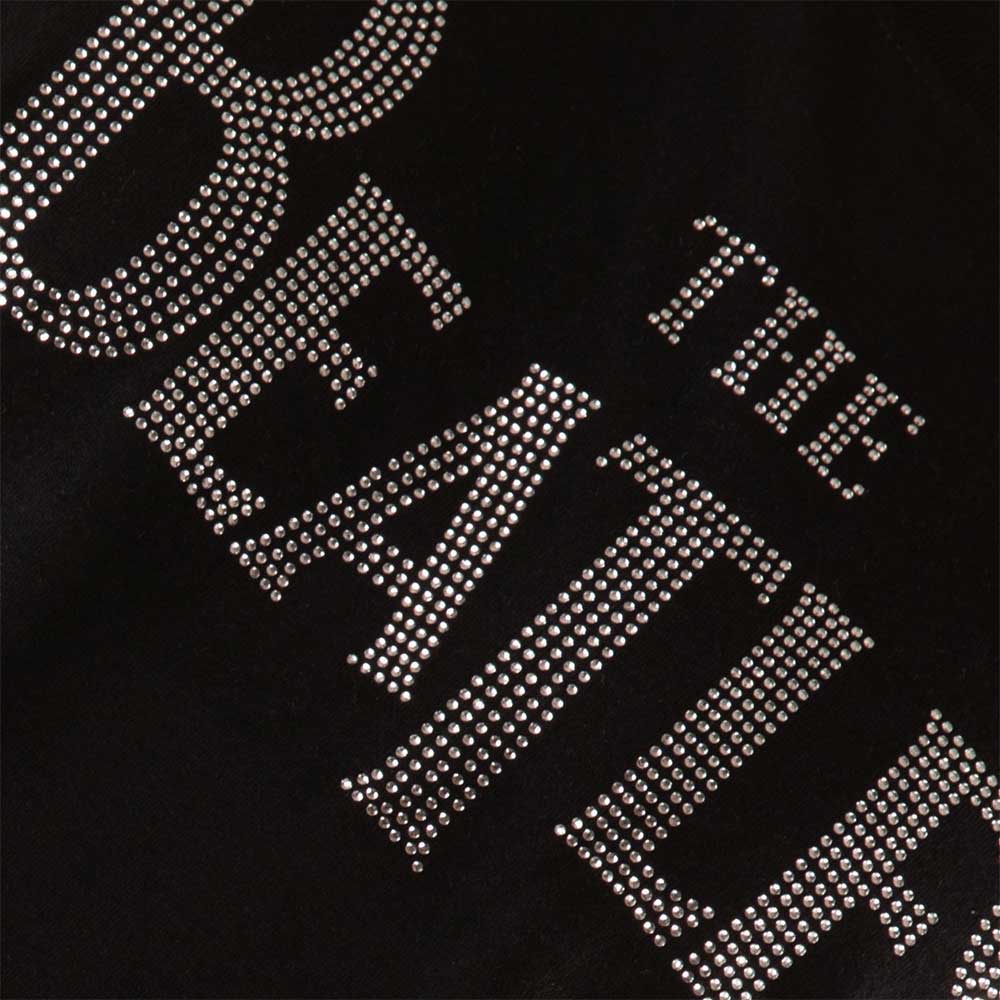 The Beatles Ladies Embellished T-Shirt: Drop T Logo (Diamante) Embellished T-Shirt