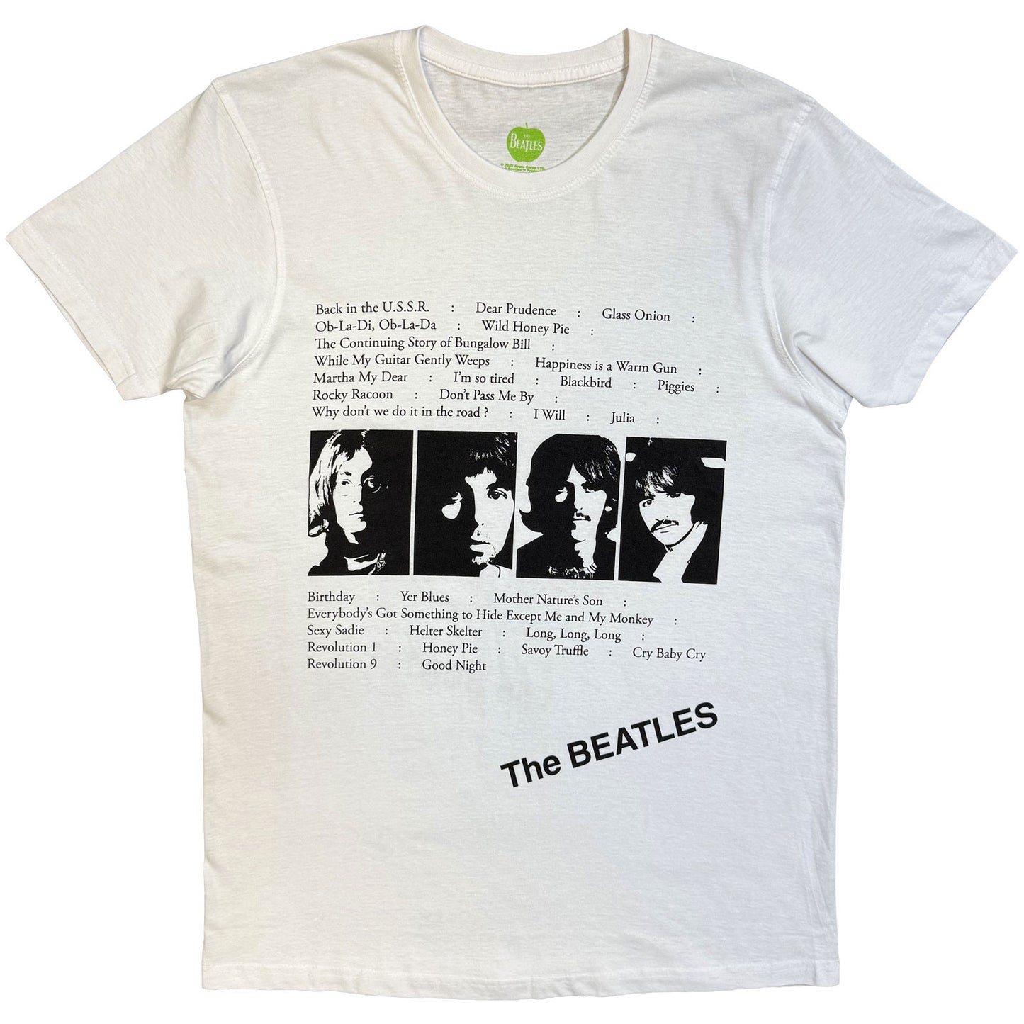 Een foto van een The Beatles T-Shirt