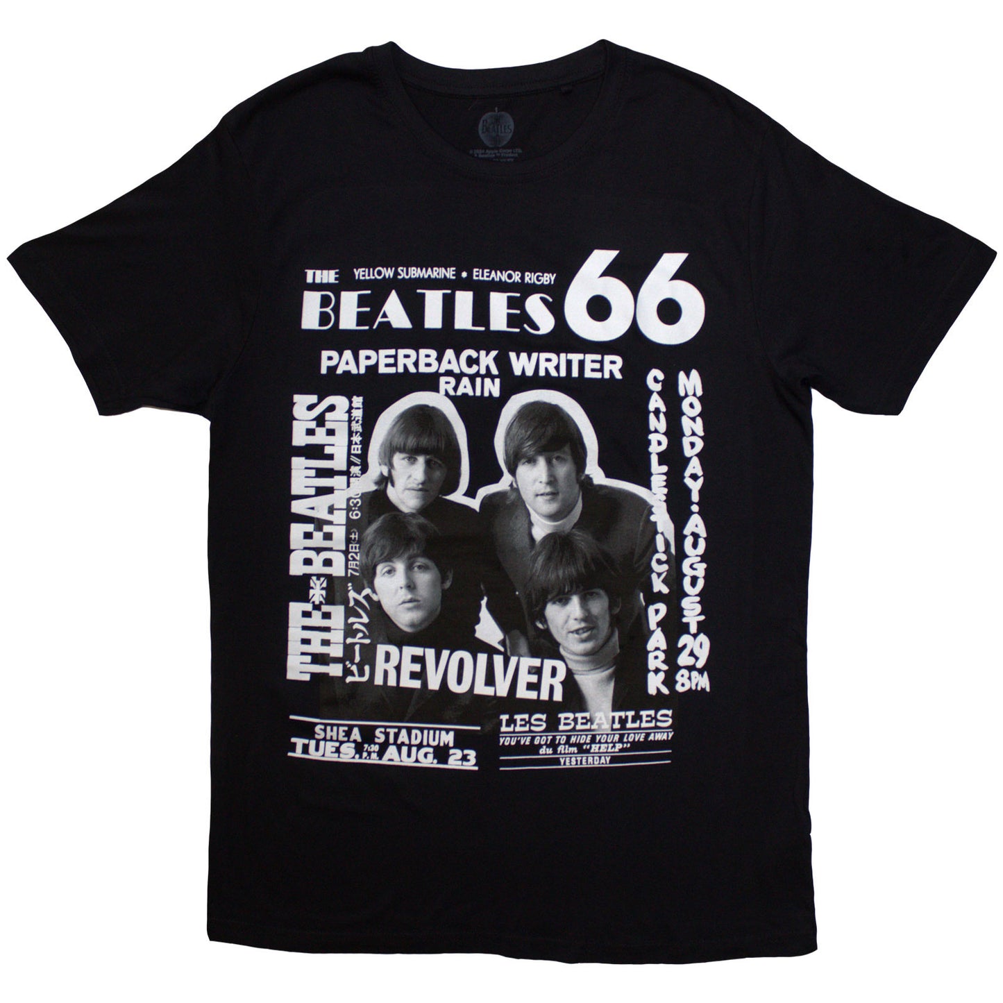 Een foto van een The Beatles T-Shirt