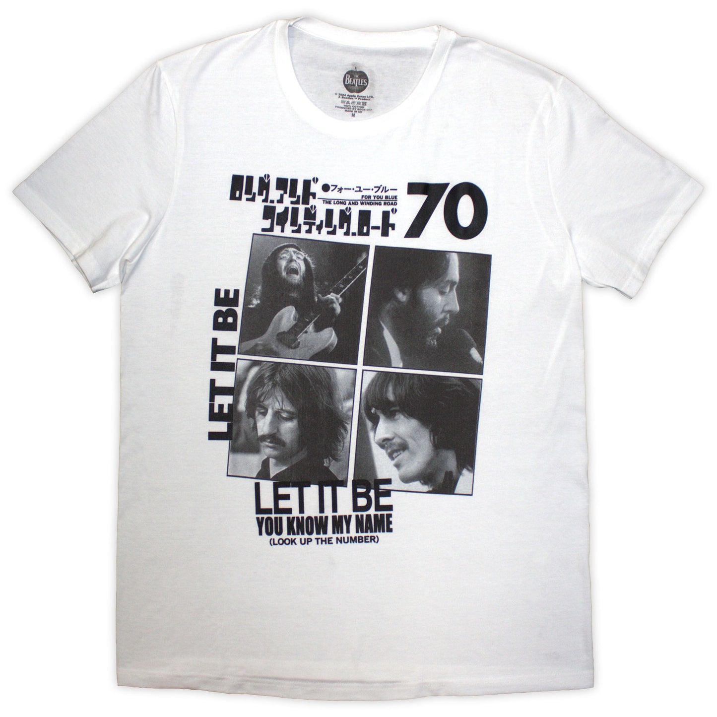 Een foto van een The Beatles T-Shirt