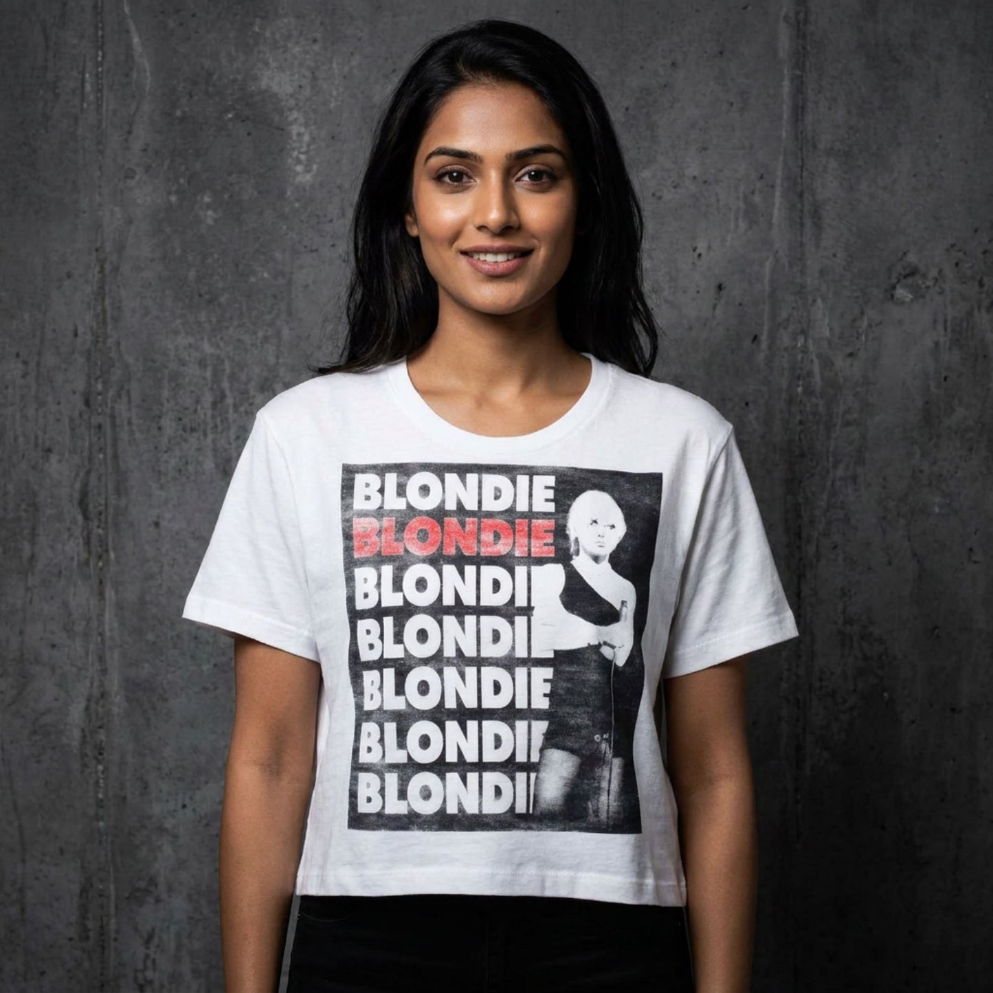 Een foto van een Blondie T-Shirt