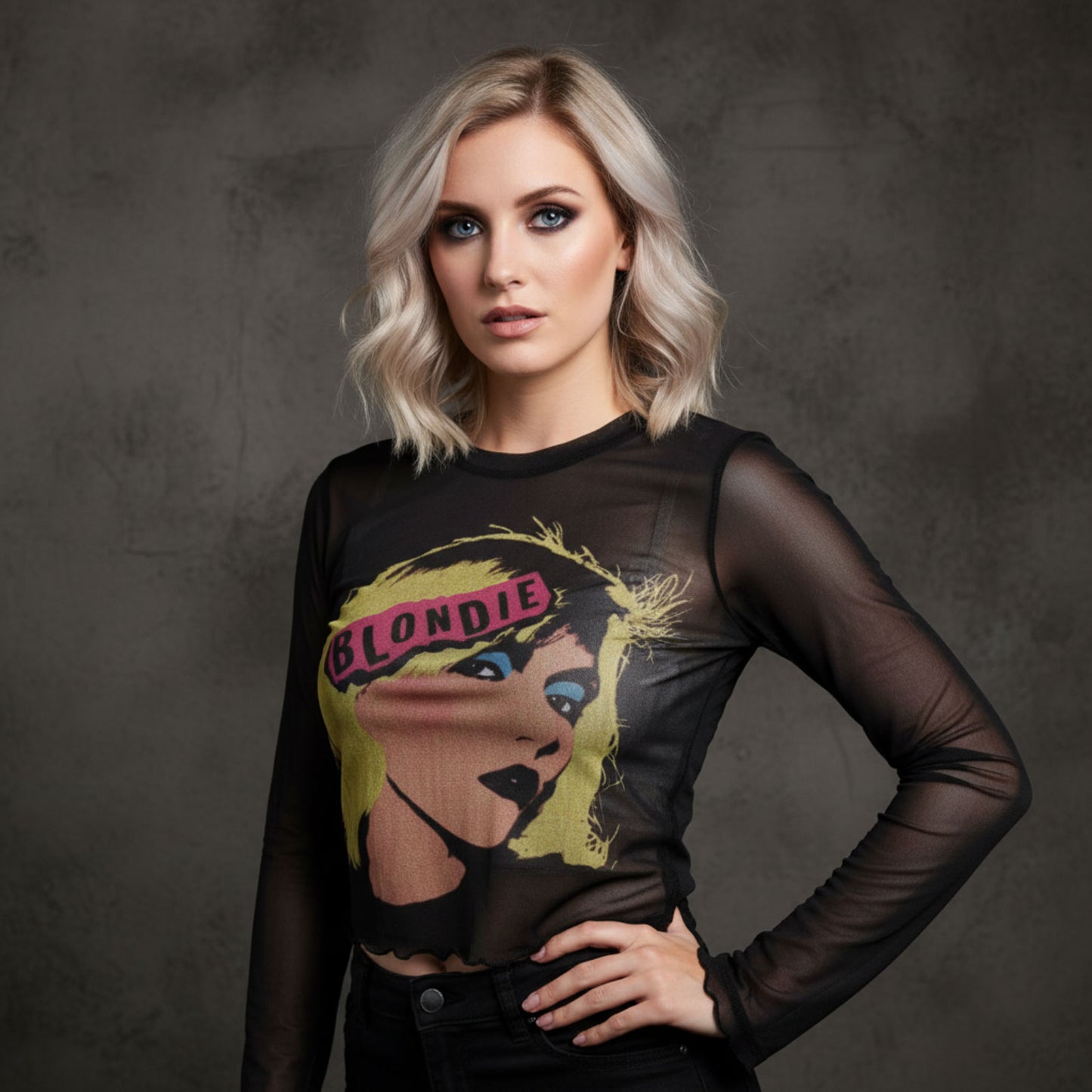 Een foto van een Blondie T-Shirt