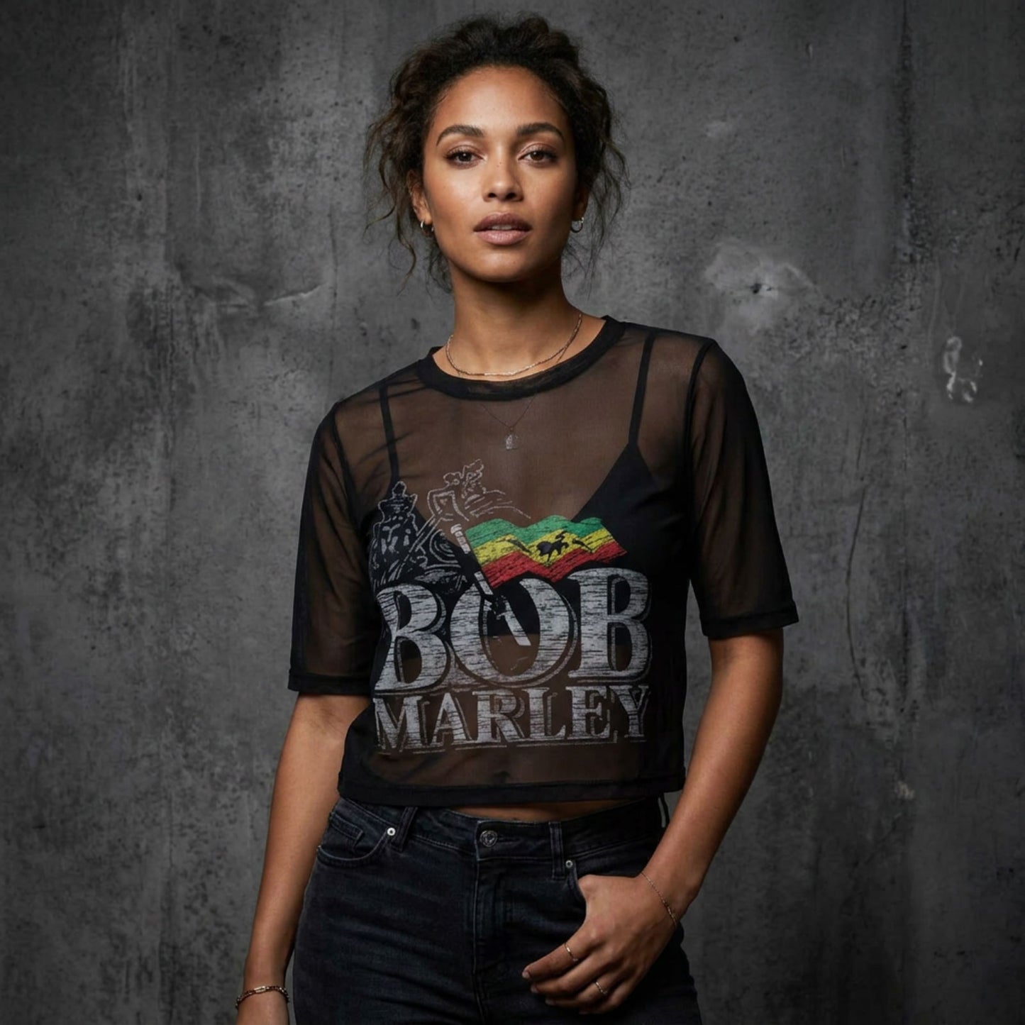 Een foto van een Bob Marley T-Shirt
