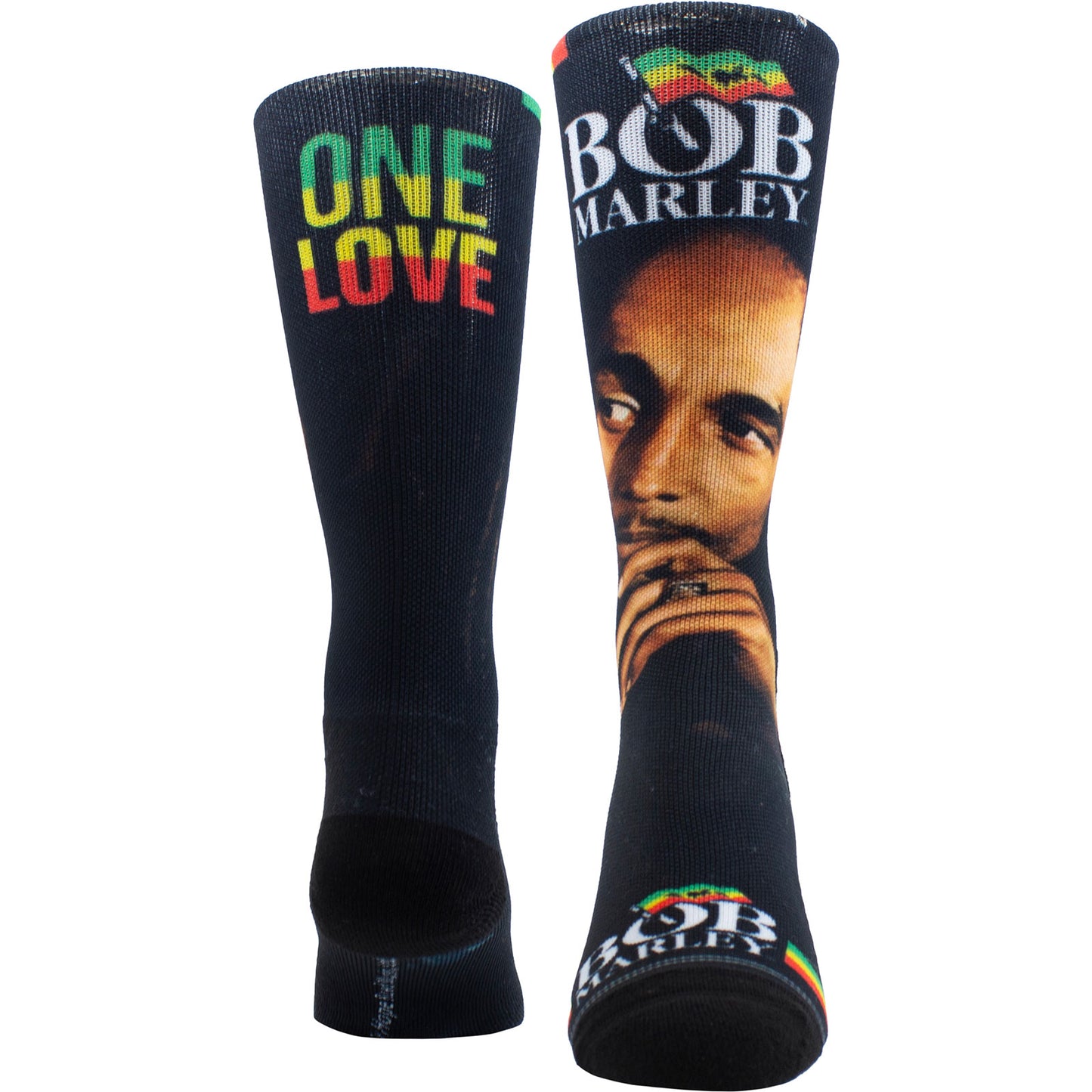 Een foto van een Bob Marley Sokken