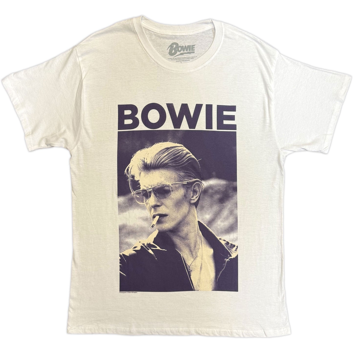 Een foto van een David Bowie T-Shirt