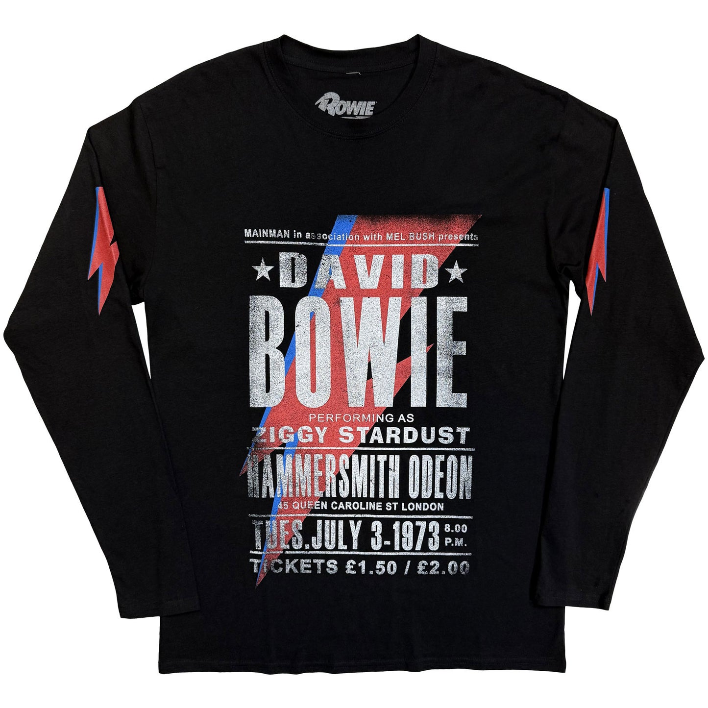 Een foto van een David Bowie T-Shirt