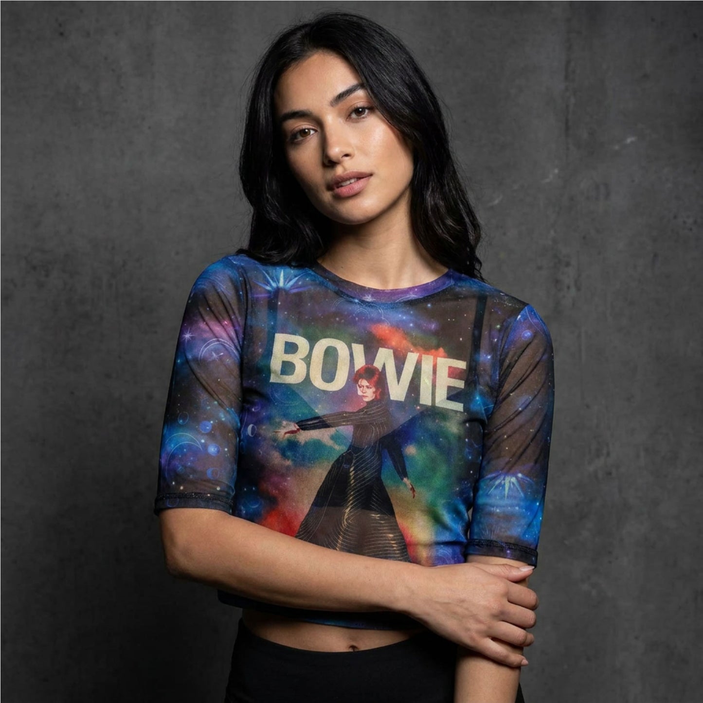 Een foto van een David Bowie T-Shirt