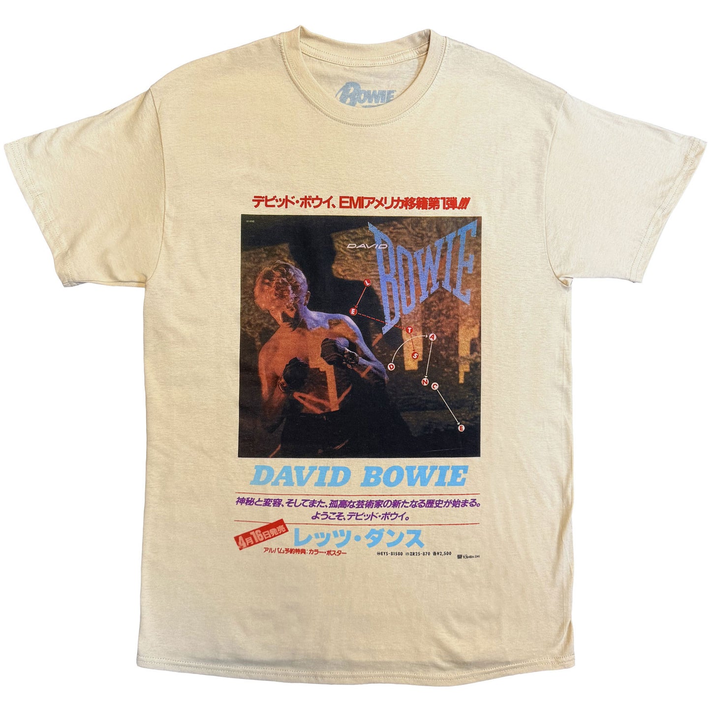 Een foto van een David Bowie T-Shirt