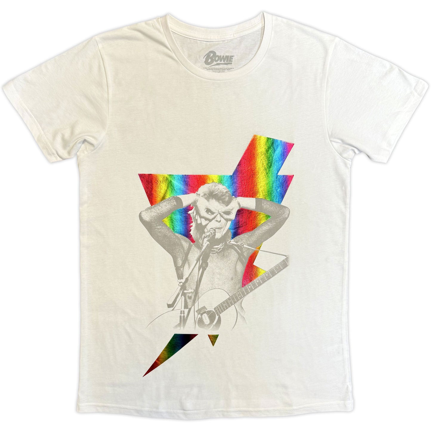 Een foto van een David Bowie T-Shirt