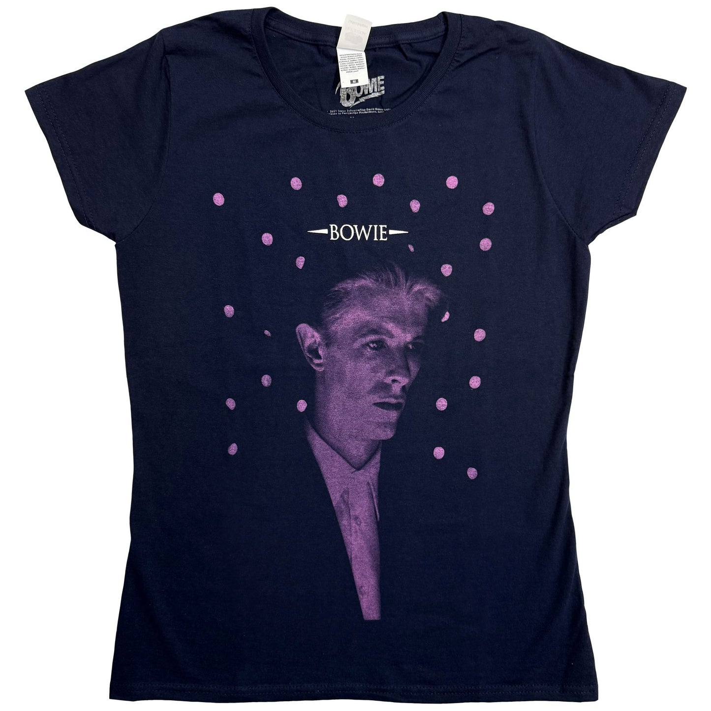 Een foto van een David Bowie T-Shirt