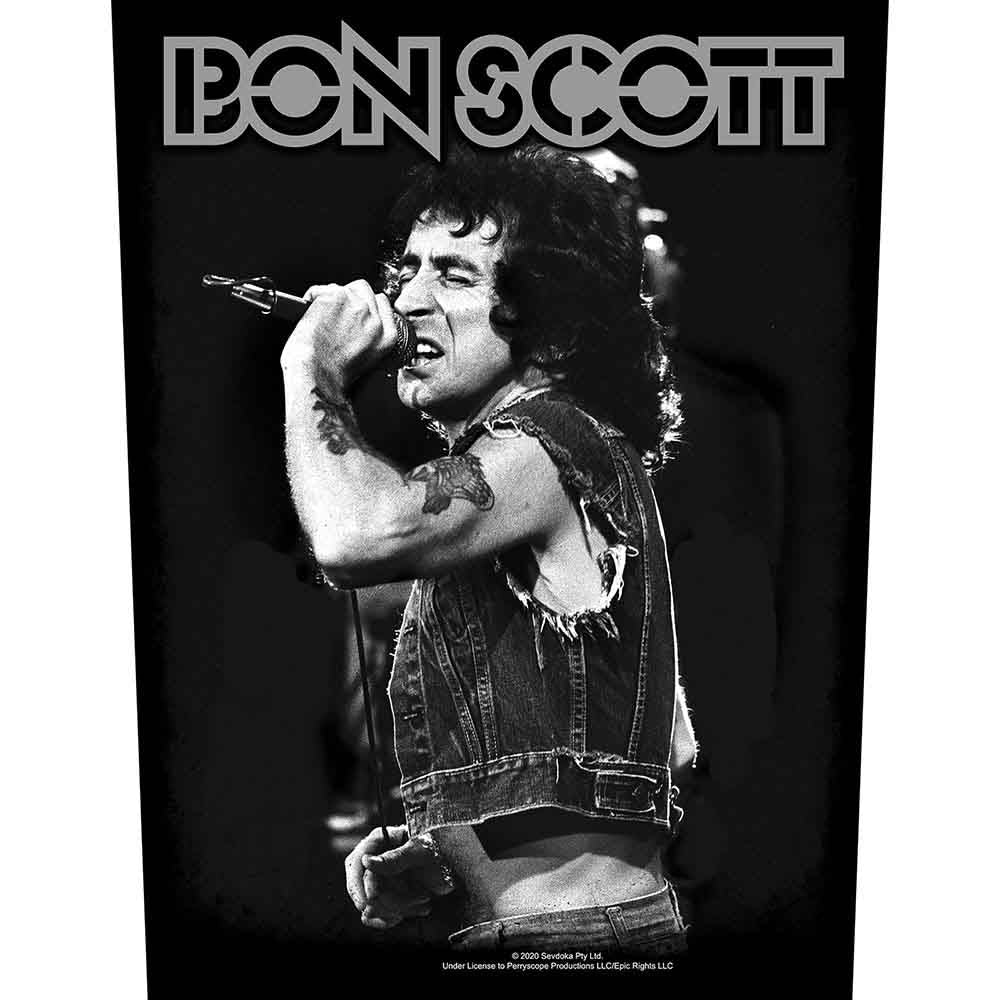 Een foto van een Bon Scott Achter Patch