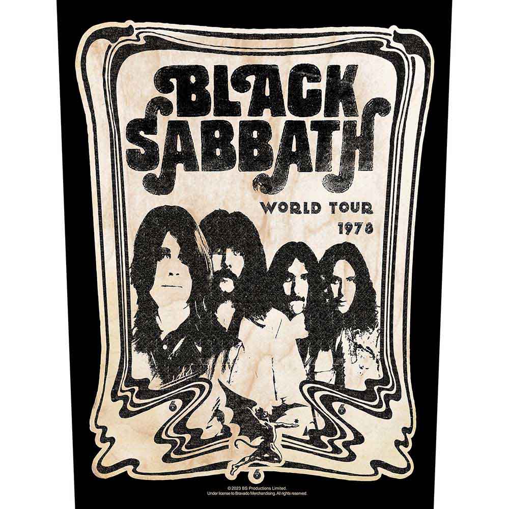 Een foto van een Black Sabbath Achter Patch