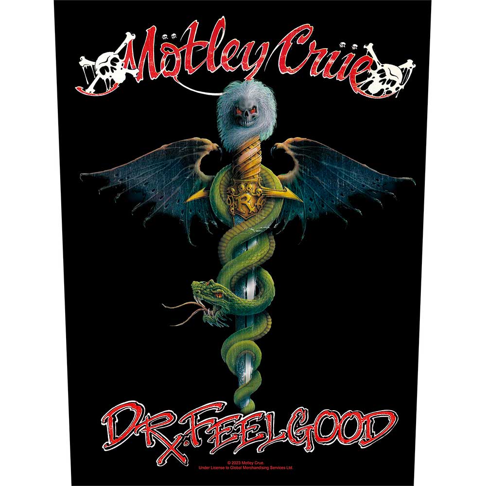 Een foto van een Motley Crue Achter Patch