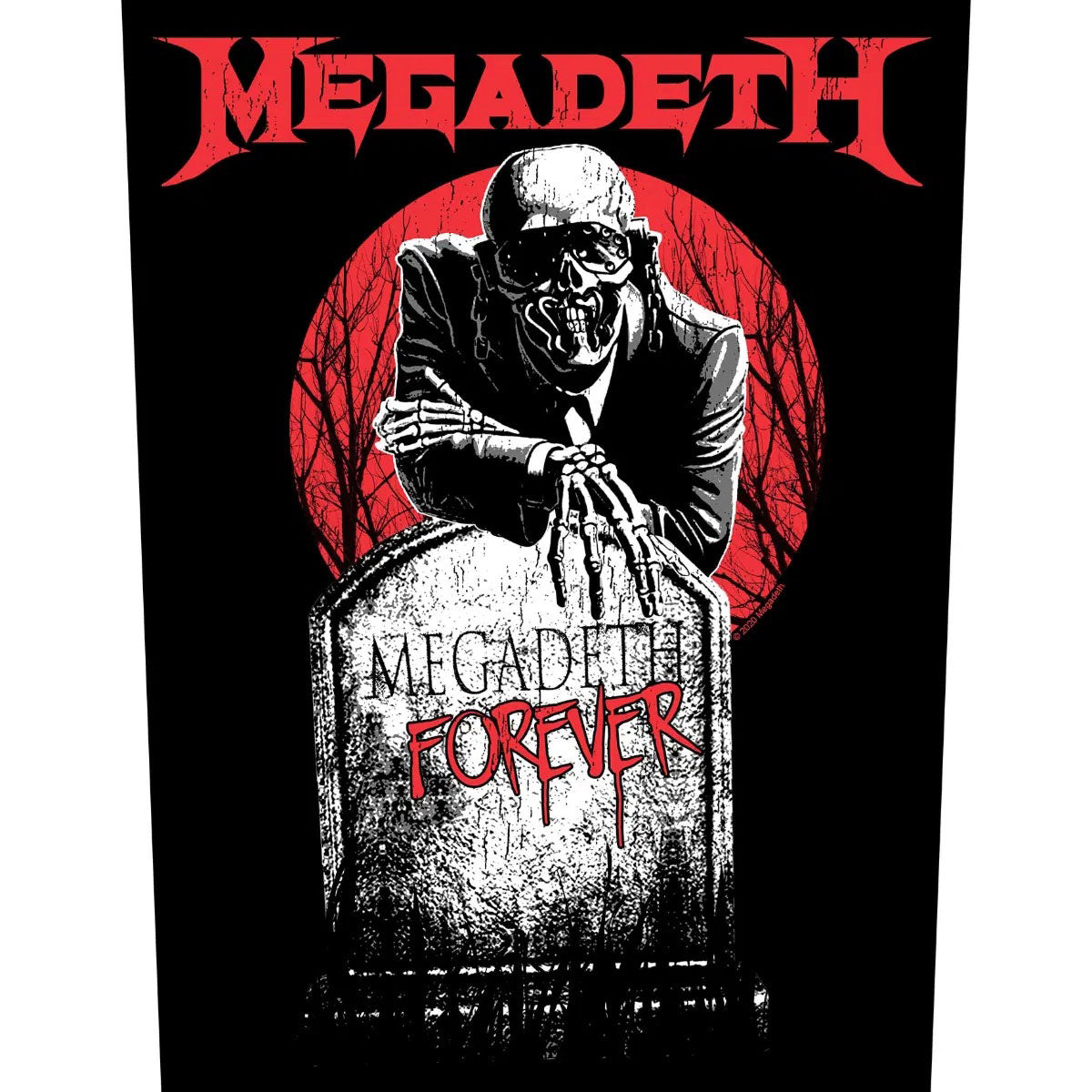 Een foto van een Megadeth Achterpatch