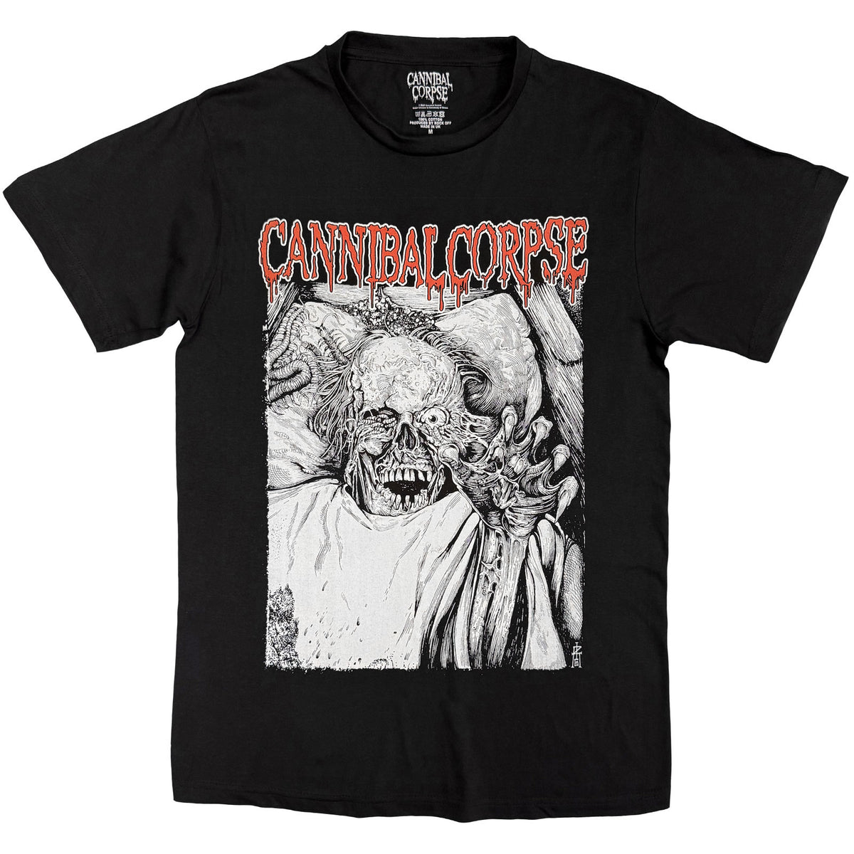 Een foto van een Cannibal Corpse T-Shirt