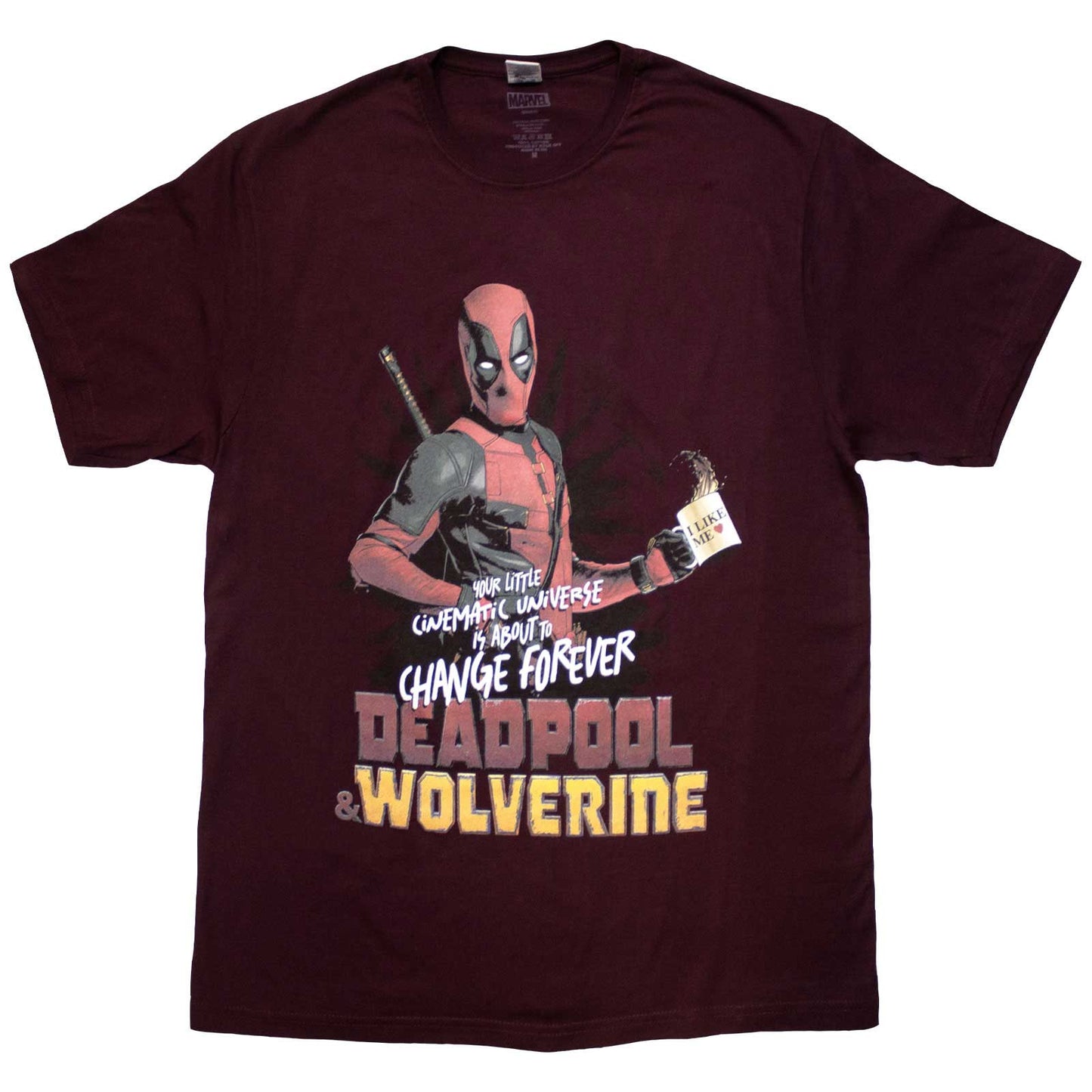 Een foto van een Marvel Comics T-Shirt