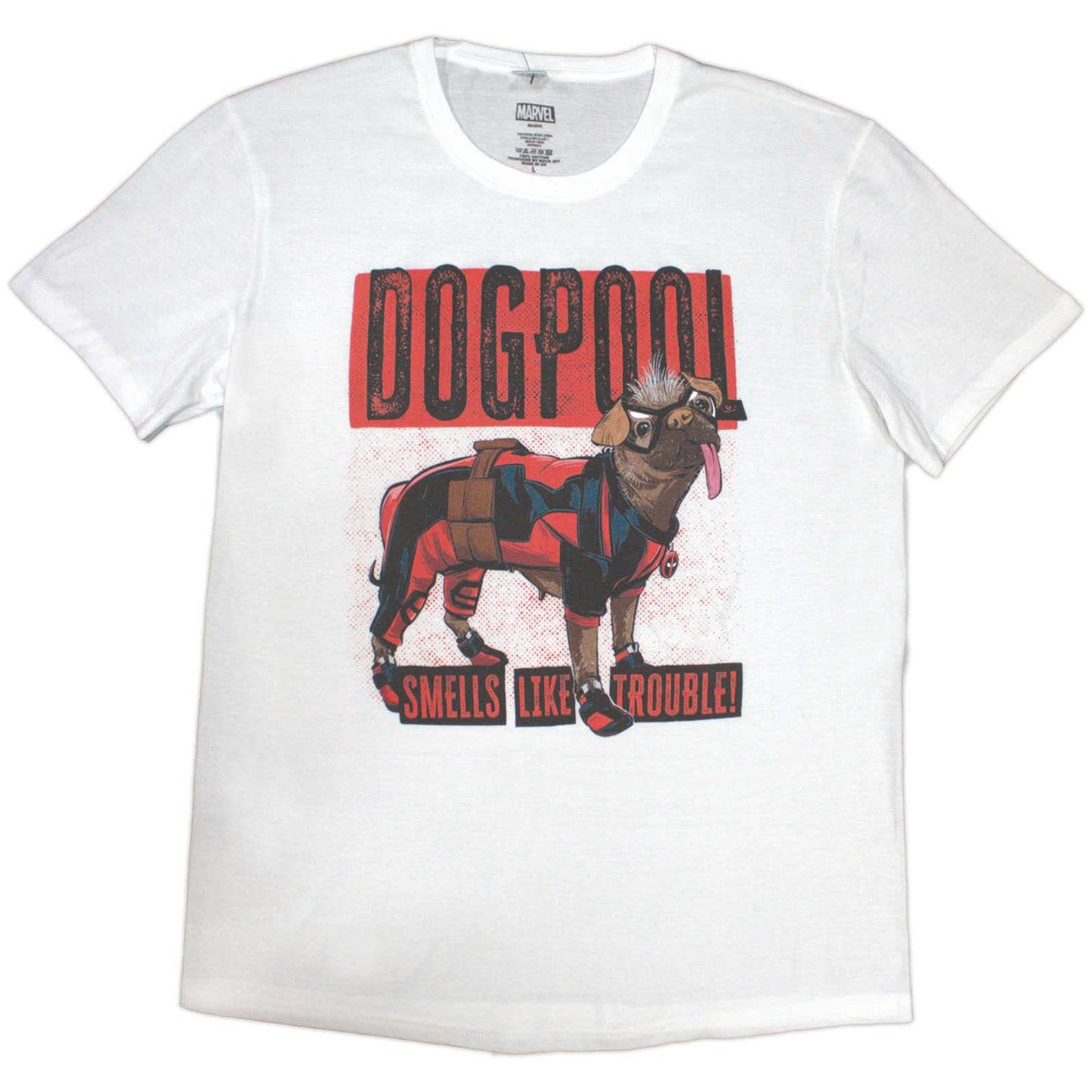 Een foto van een Marvel Comics T-Shirt