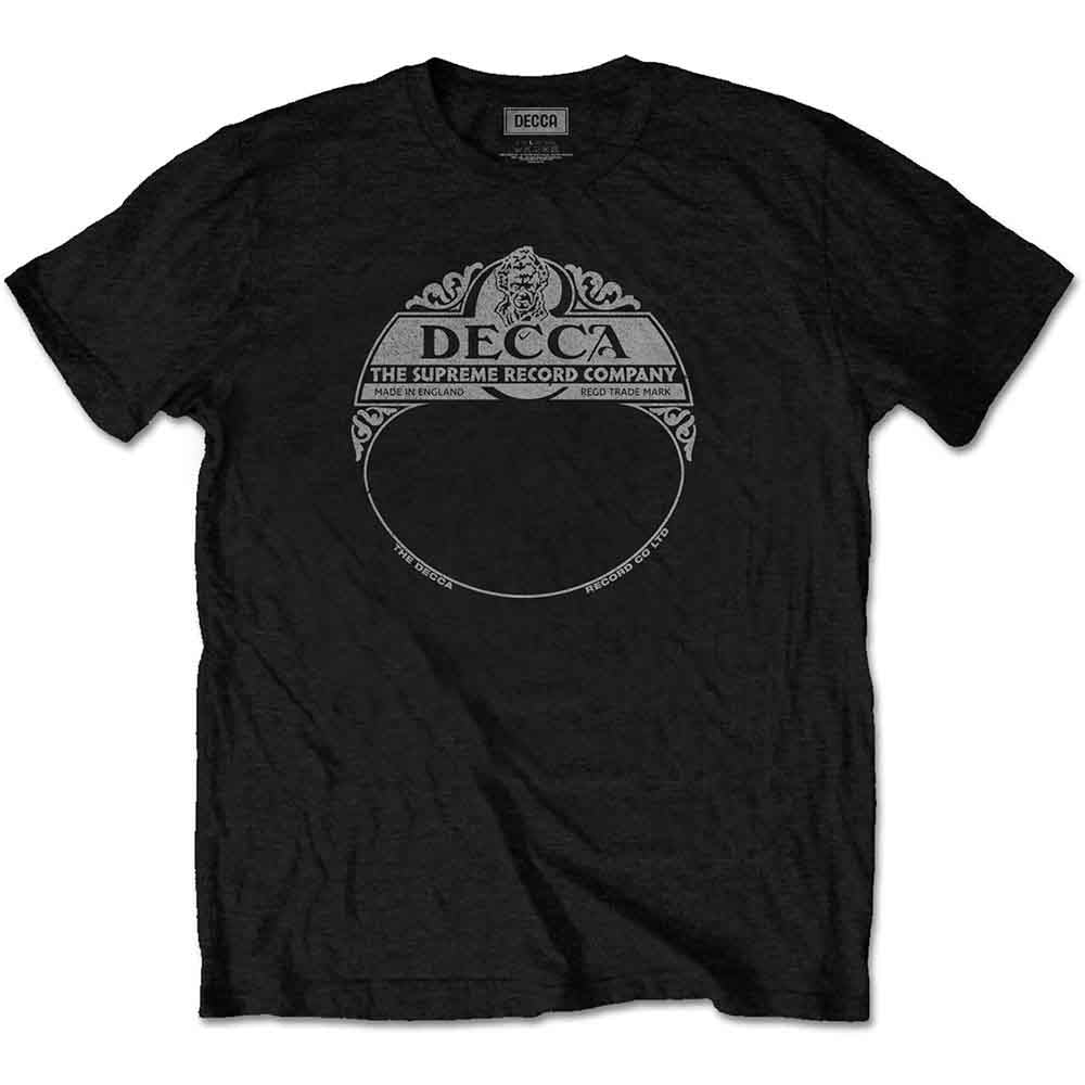 Een foto van een Decca Records T-Shirt