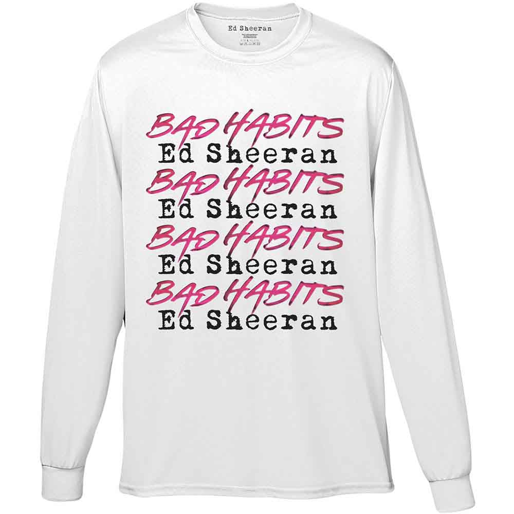 Een foto van een Ed Sheeran Lange Mouw T-Shirt
