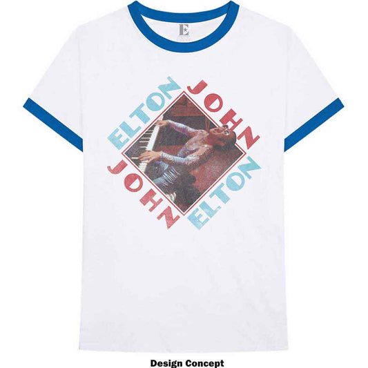 Een foto van een Elton John Ringer T-Shirt