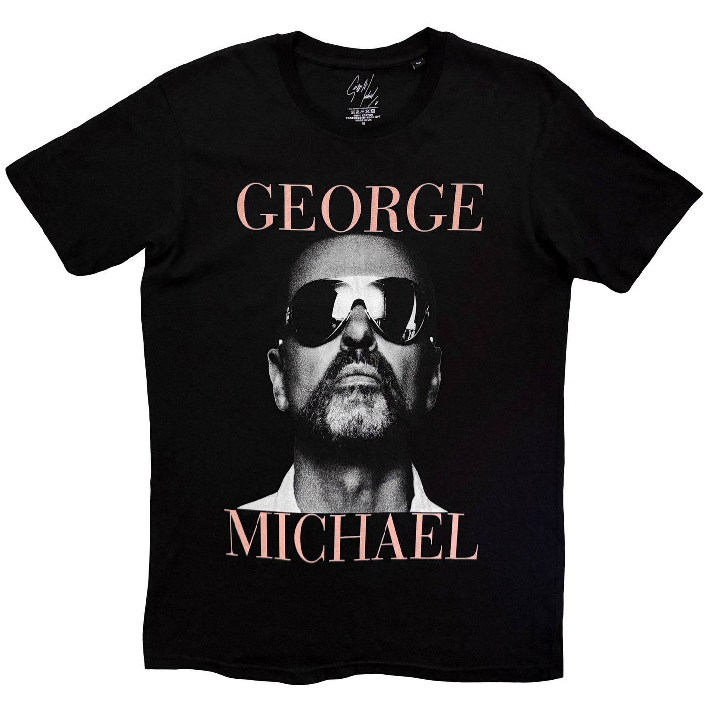 Een foto van een George Michael T-Shirt
