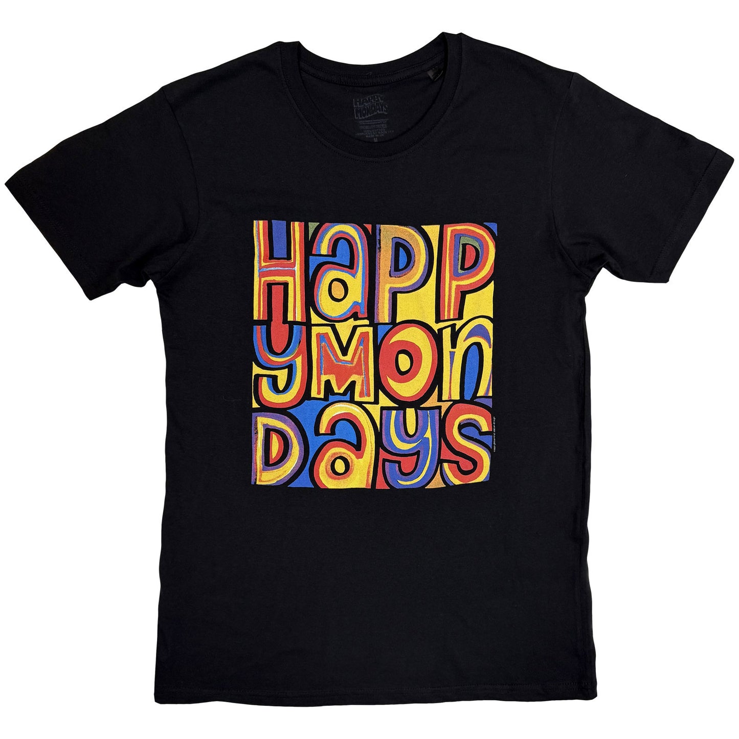 Een foto van een Happy Mondays T-Shirt