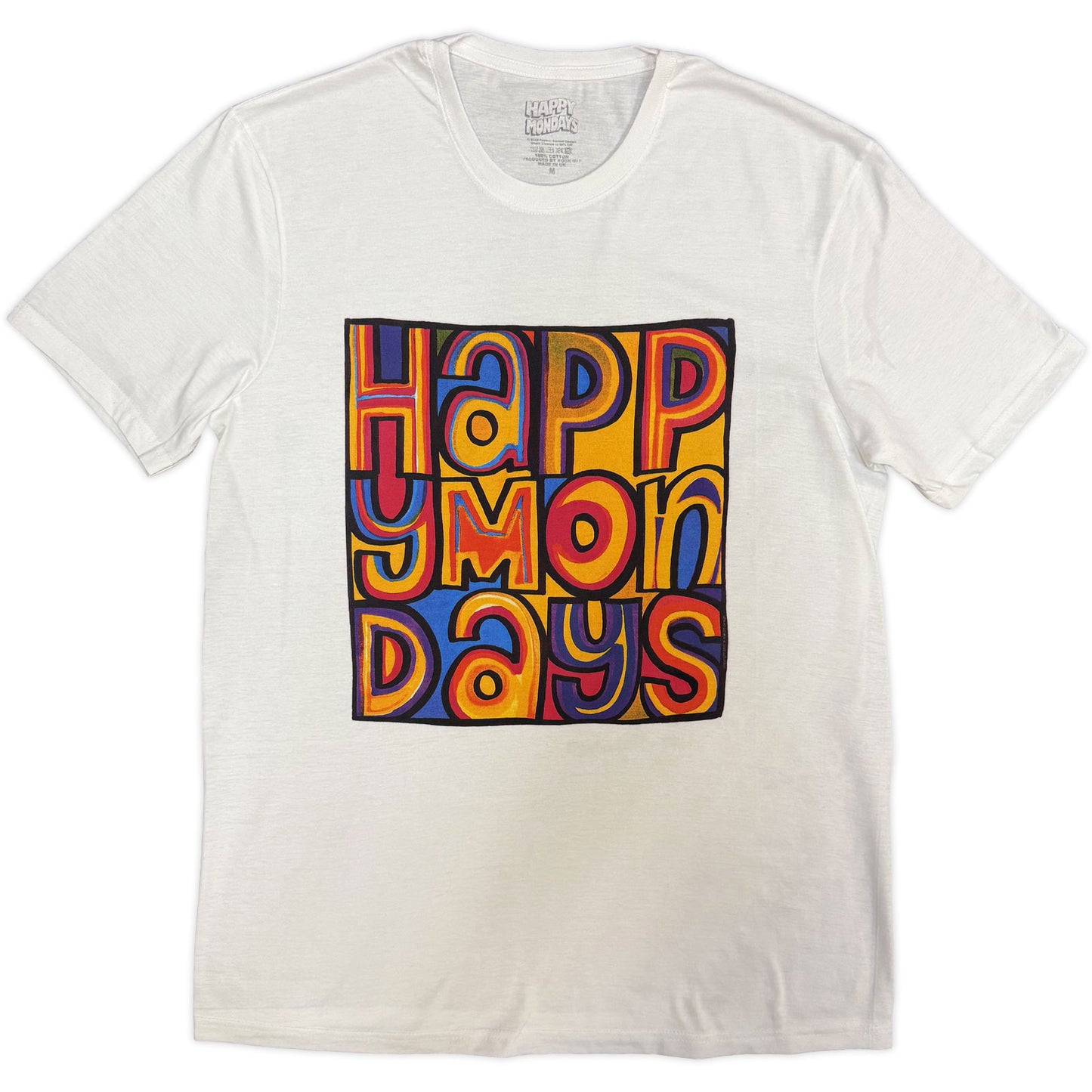Een foto van een Happy Mondays T-Shirt