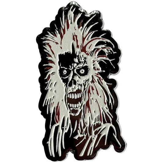 Een foto van een Iron Maiden Speld Badge