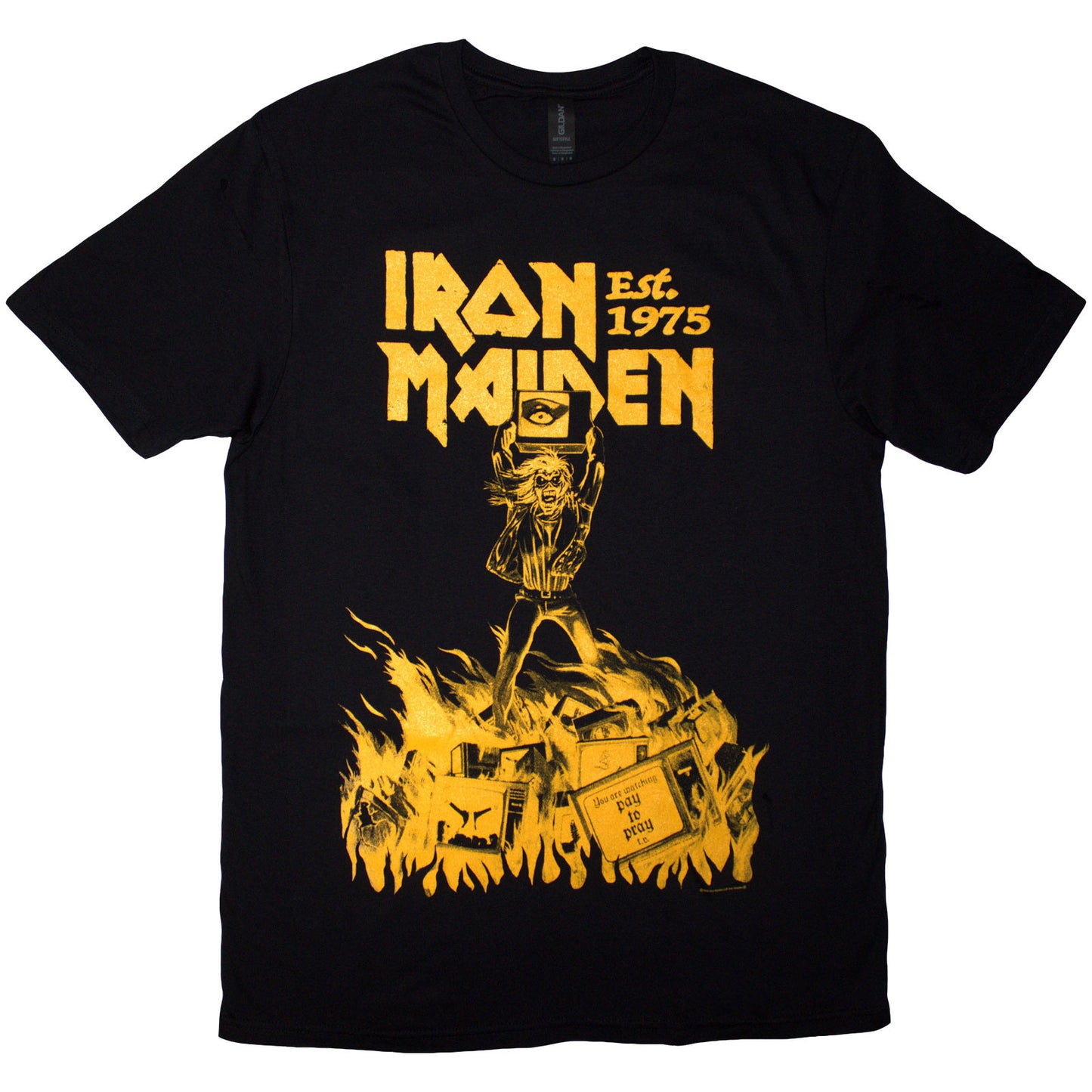 Een foto van een Iron Maiden T-Shirt