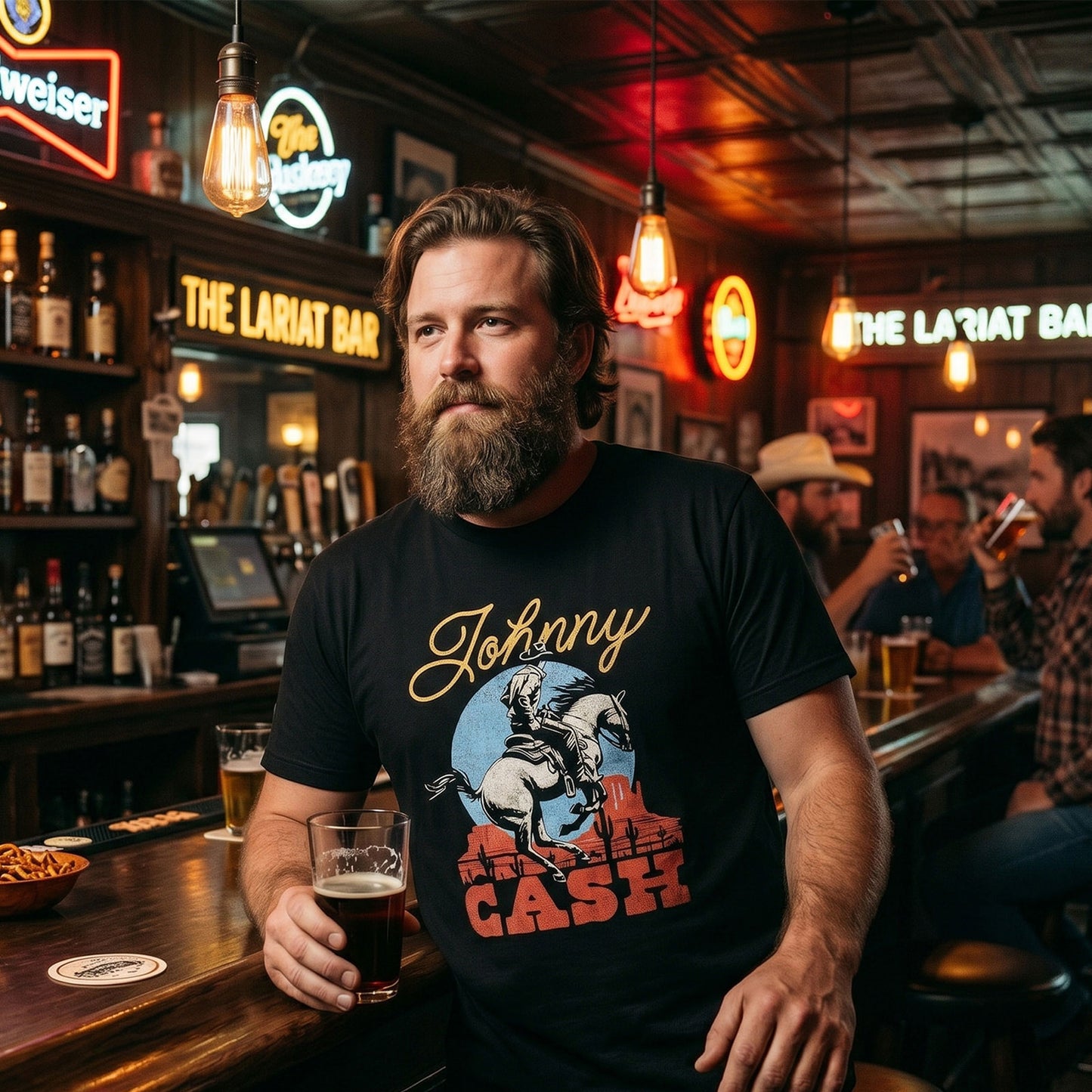 Een foto van een Johnny Cash T-Shirt