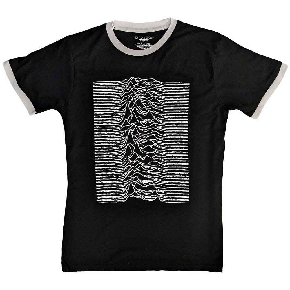 Een foto van een Joy Division Ringer T-Shirt