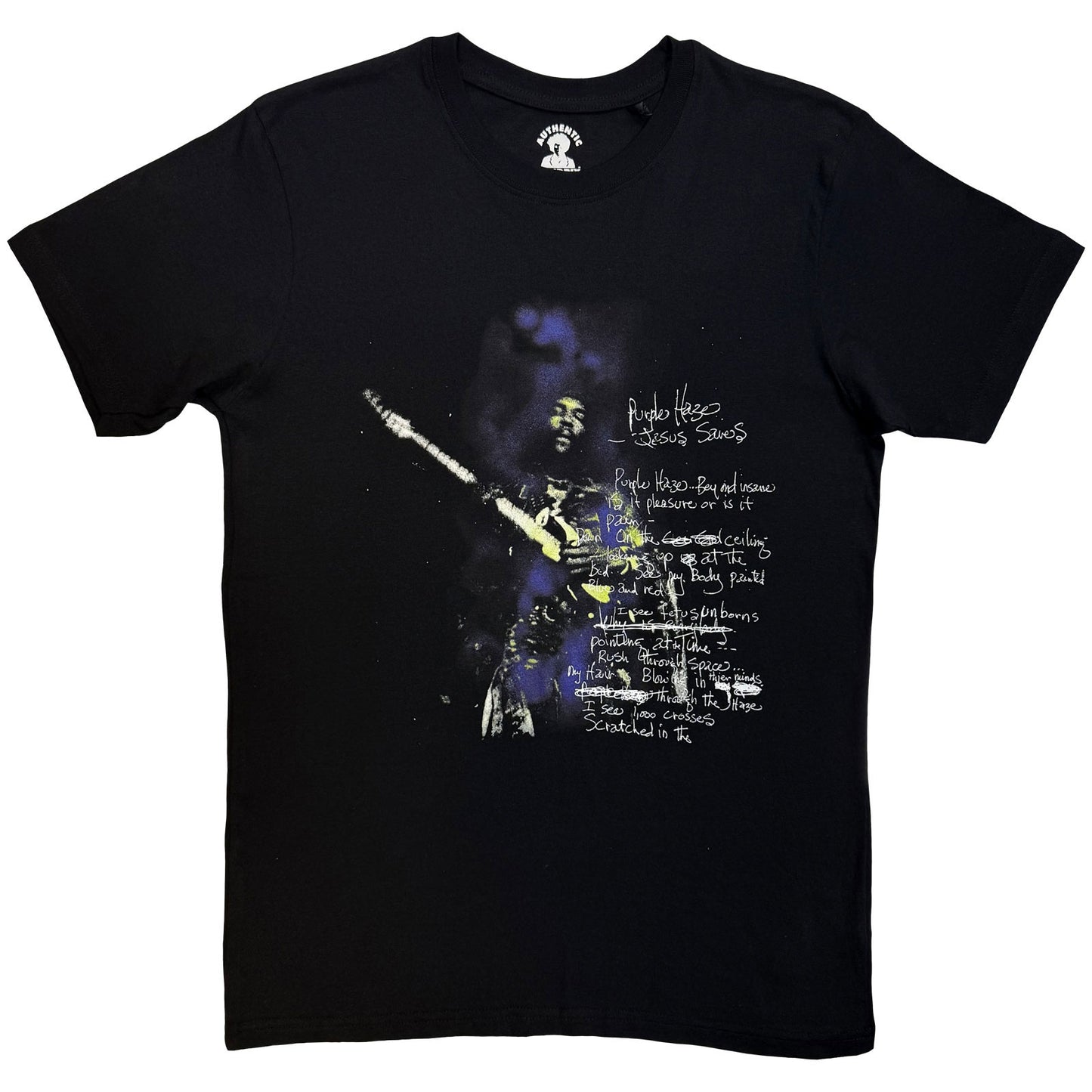 Een foto van een Jimi Hendrix T-Shirt