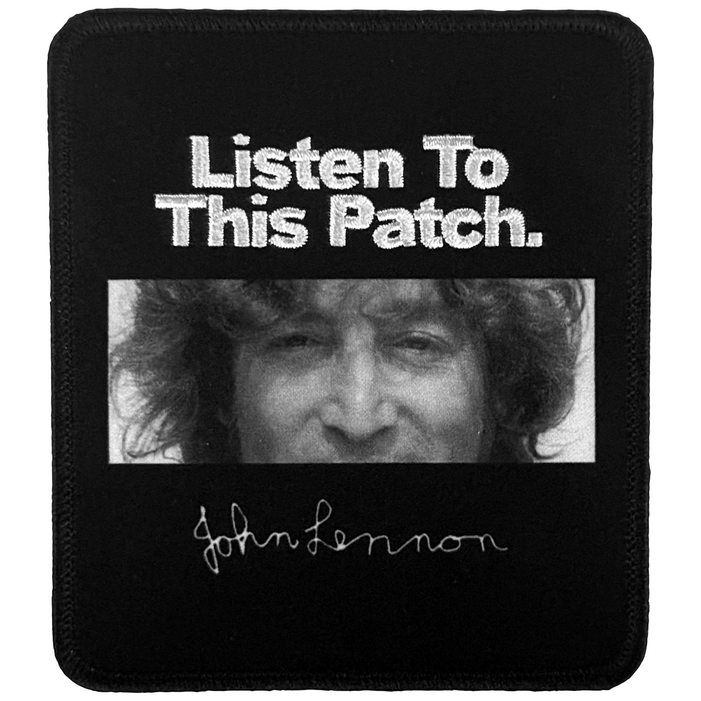 Een foto van een John Lennon Patch