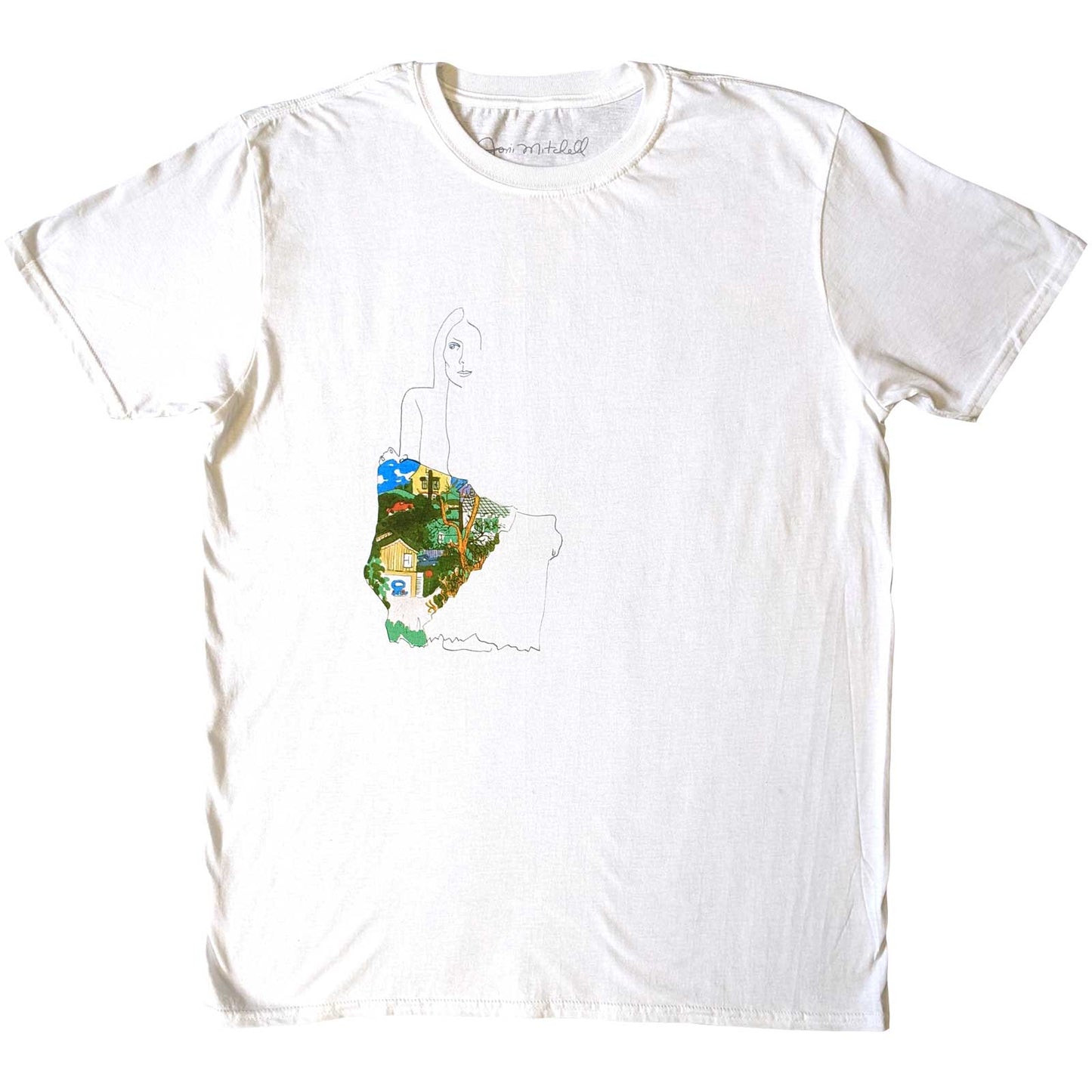 Een foto van een Joni Mitchell T-Shirt