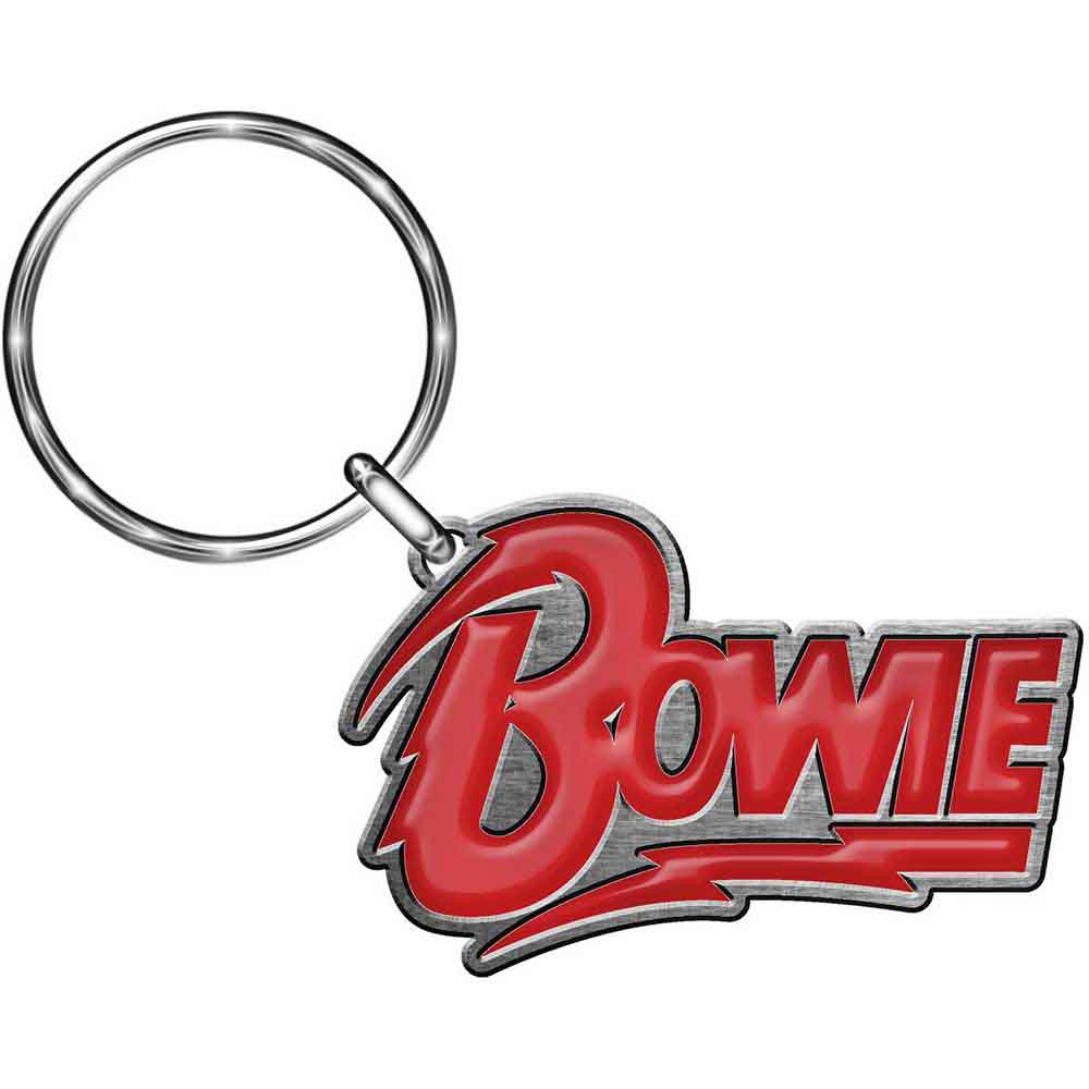 Een foto van een David Bowie Sleutelhanger