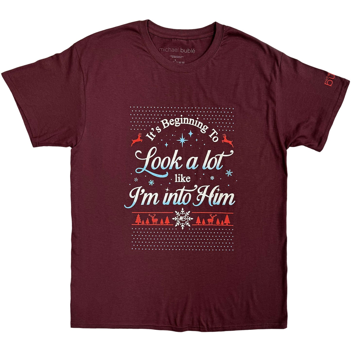 Een foto van een Michael Buble T-Shirt