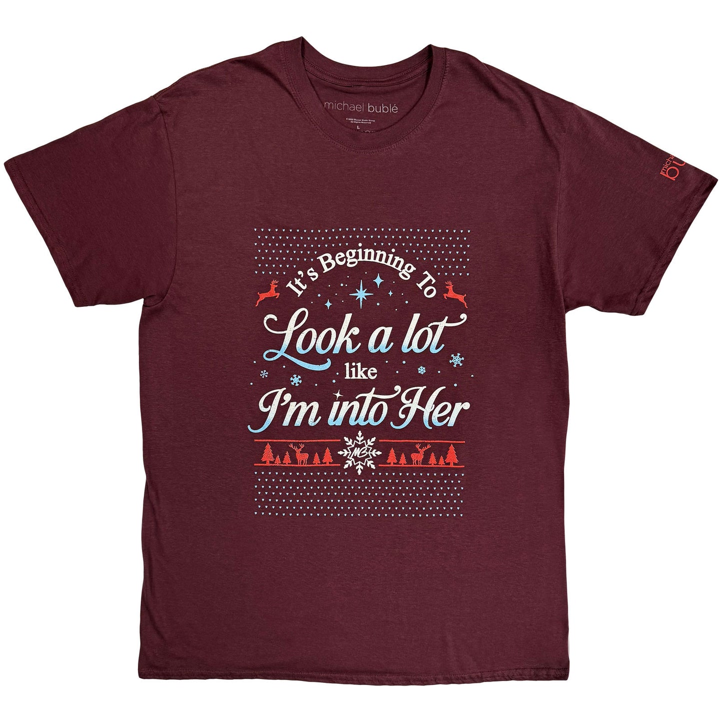 Een foto van een Michael Buble T-Shirt