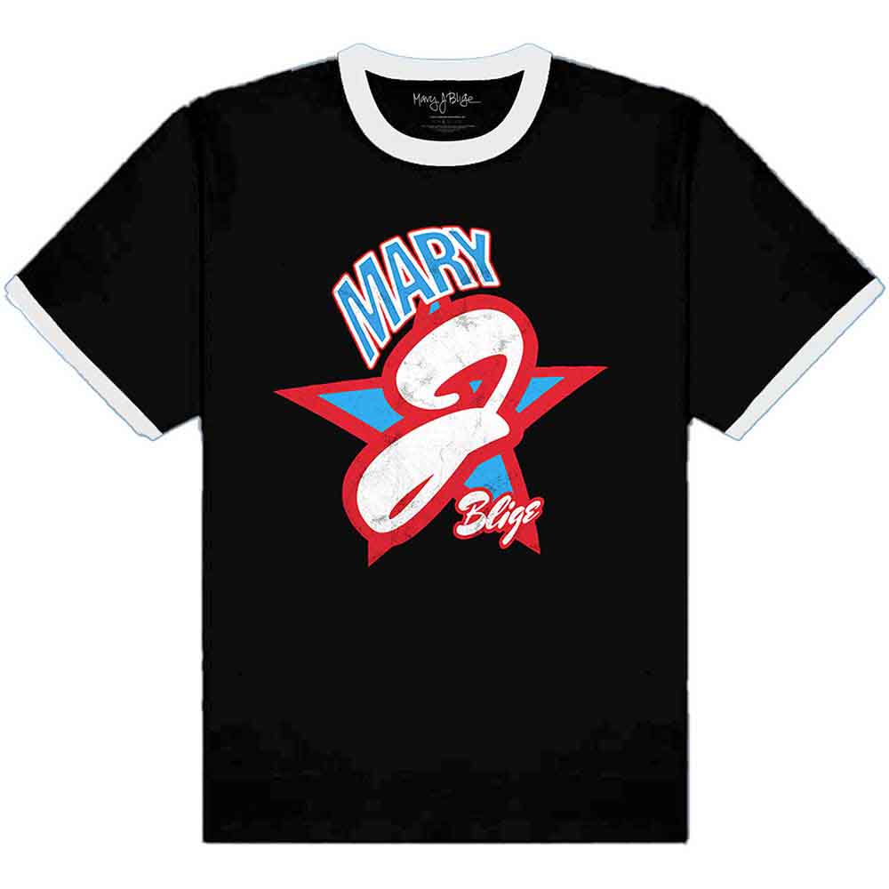 Een foto van een Mary J Blige Ringer T-Shirt