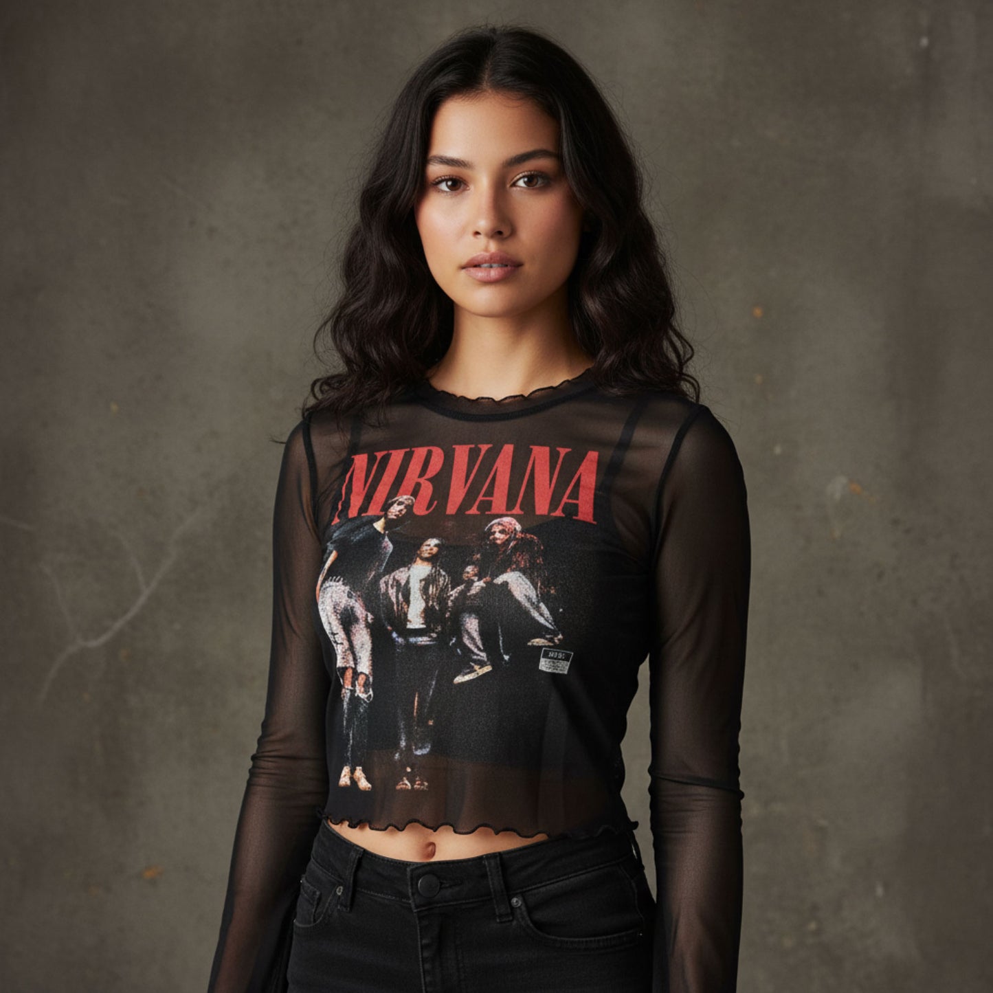 Een foto van een Nirvana T-Shirt