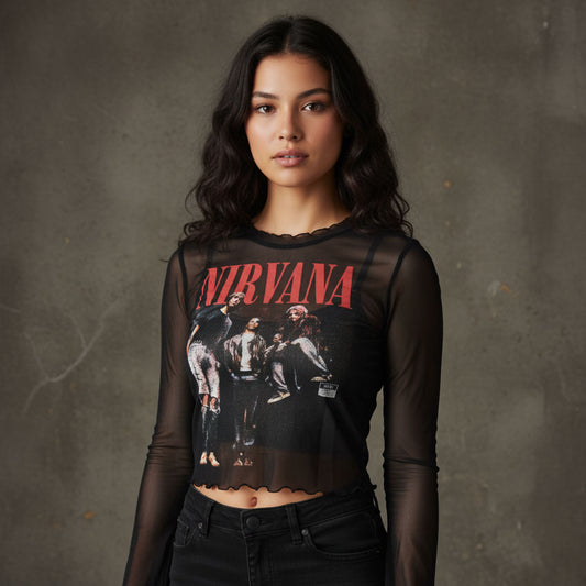 Een foto van een Nirvana T-Shirt