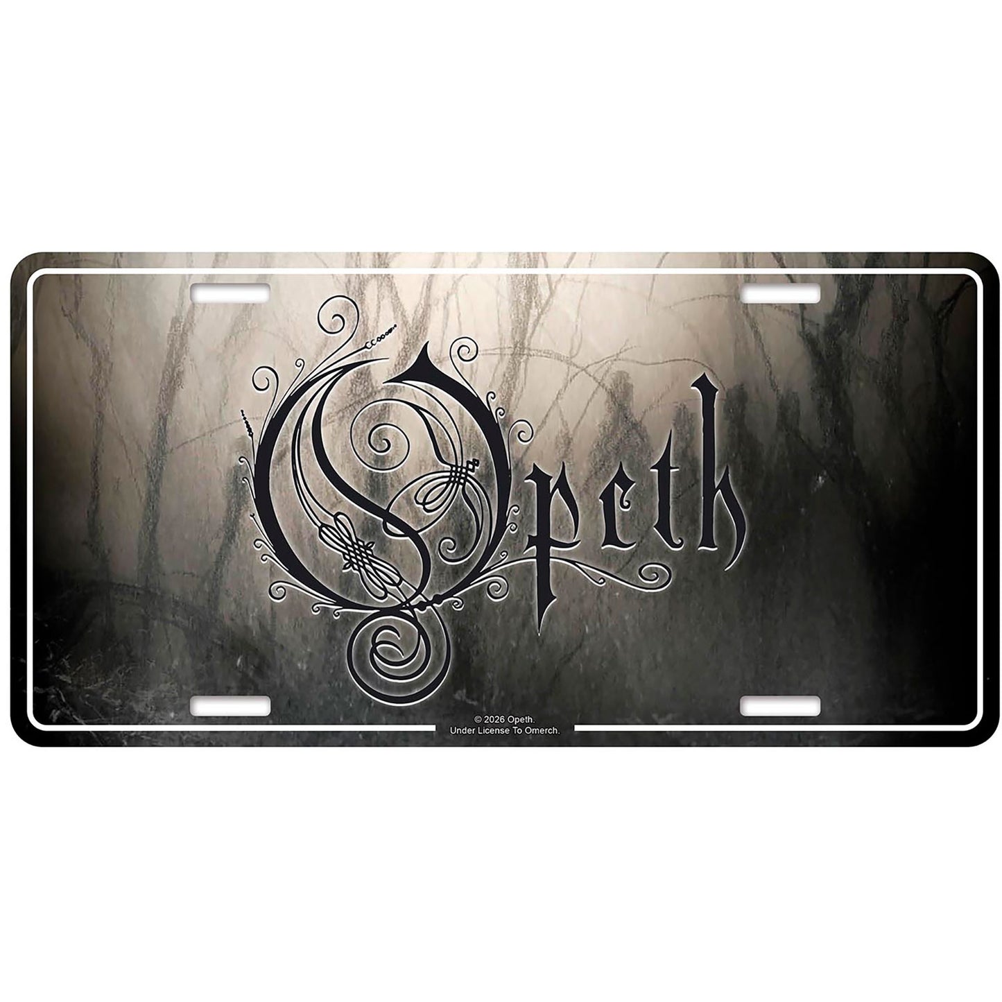 Een foto van een Opeth Nummerplaat