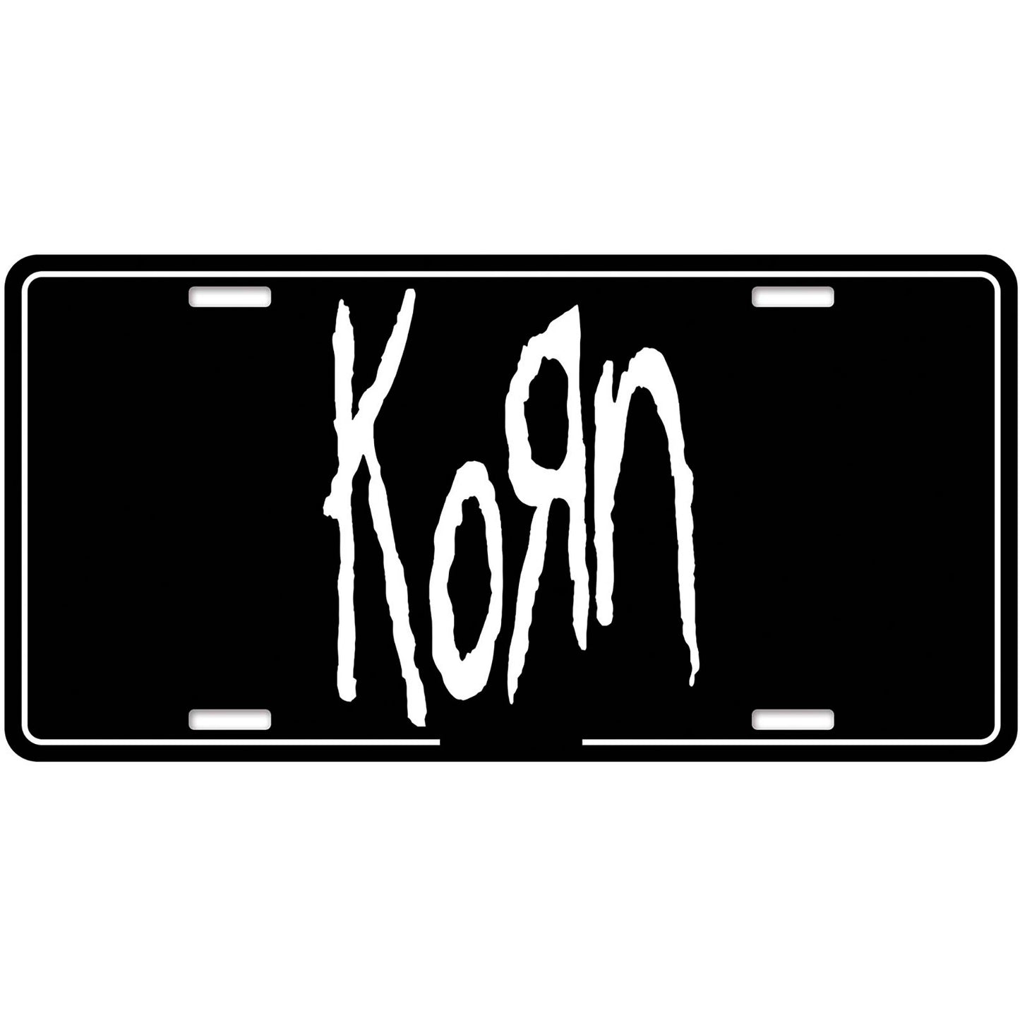 Een foto van een Korn Nummerplaat