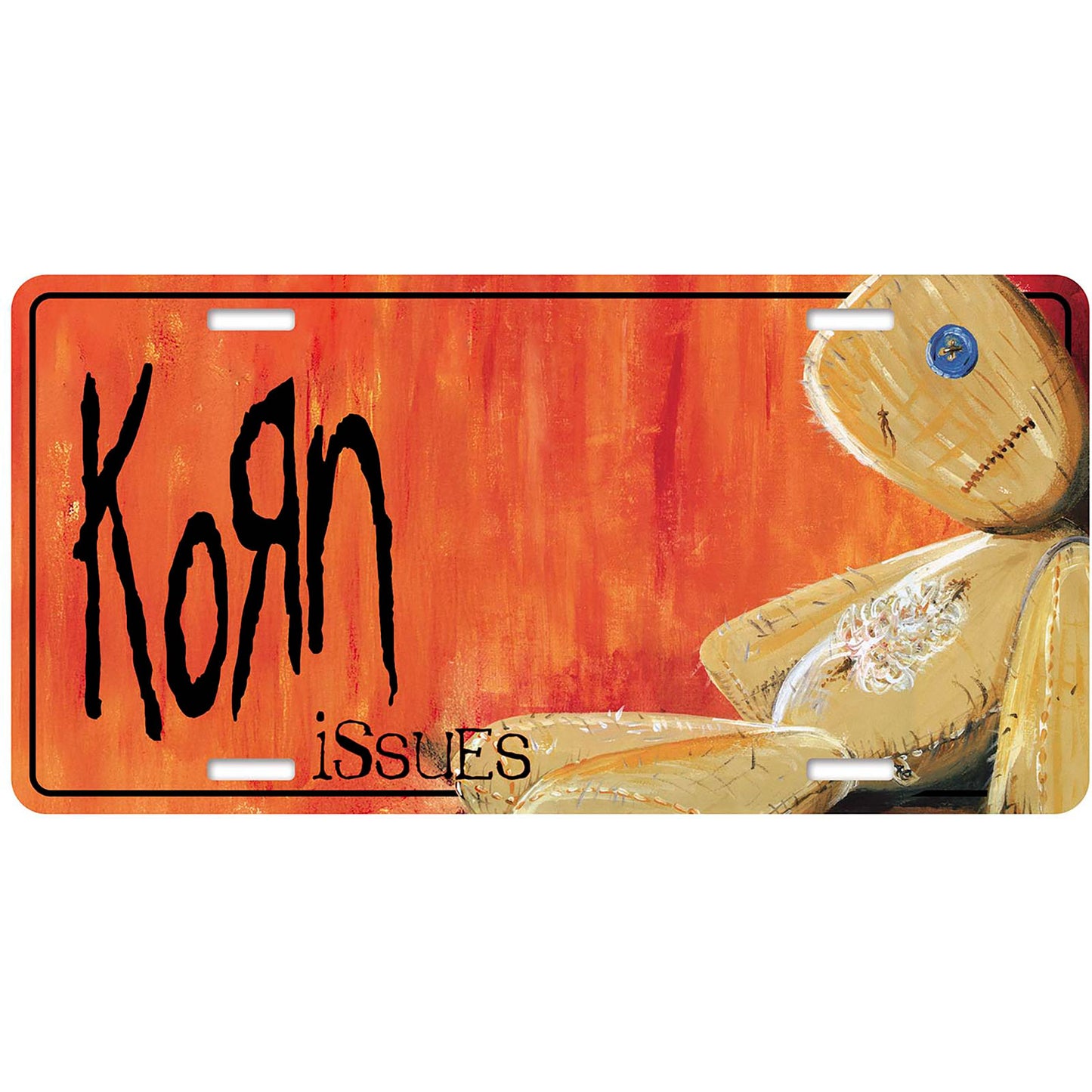 Een foto van een Korn Nummerplaat