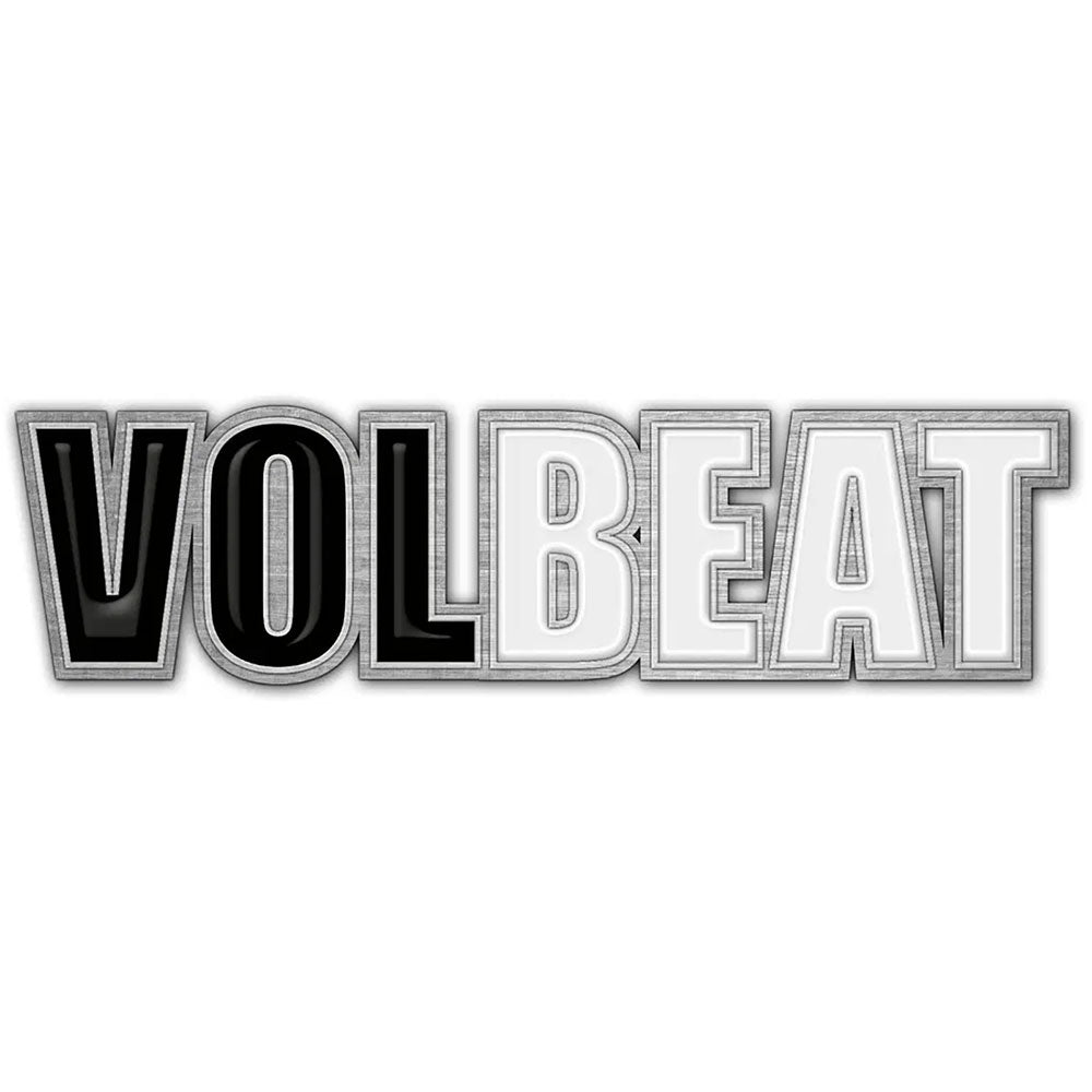 Een foto van een Volbeat Speld Badge