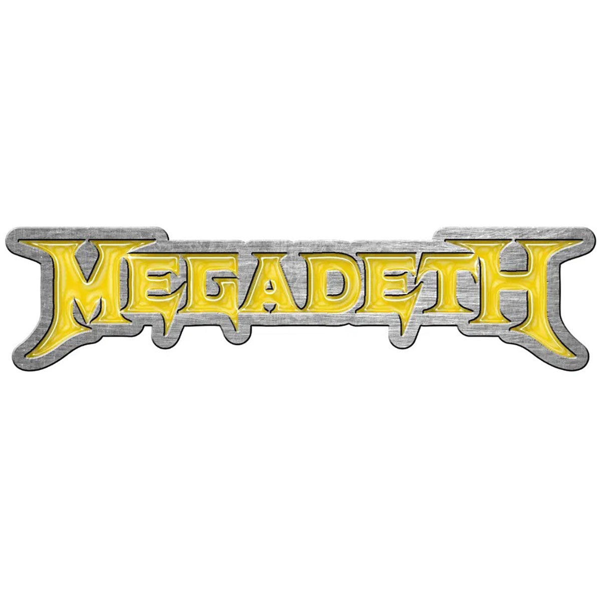Een foto van een Megadeth Speld