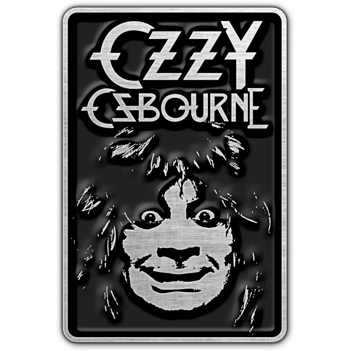 Een foto van een Ozzy Osbourne Speld Badge