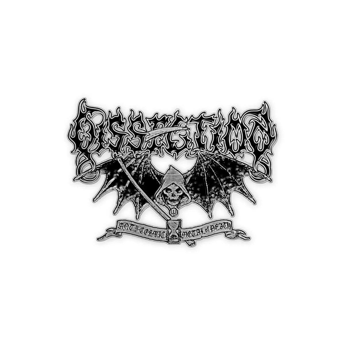 Een foto van een Dissection Speld Badge
